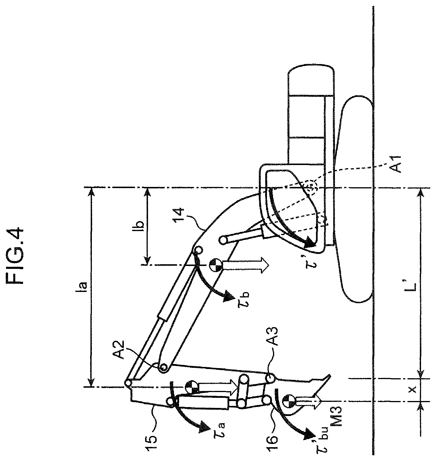 Patent US12345023 Figure 4 – Work machine