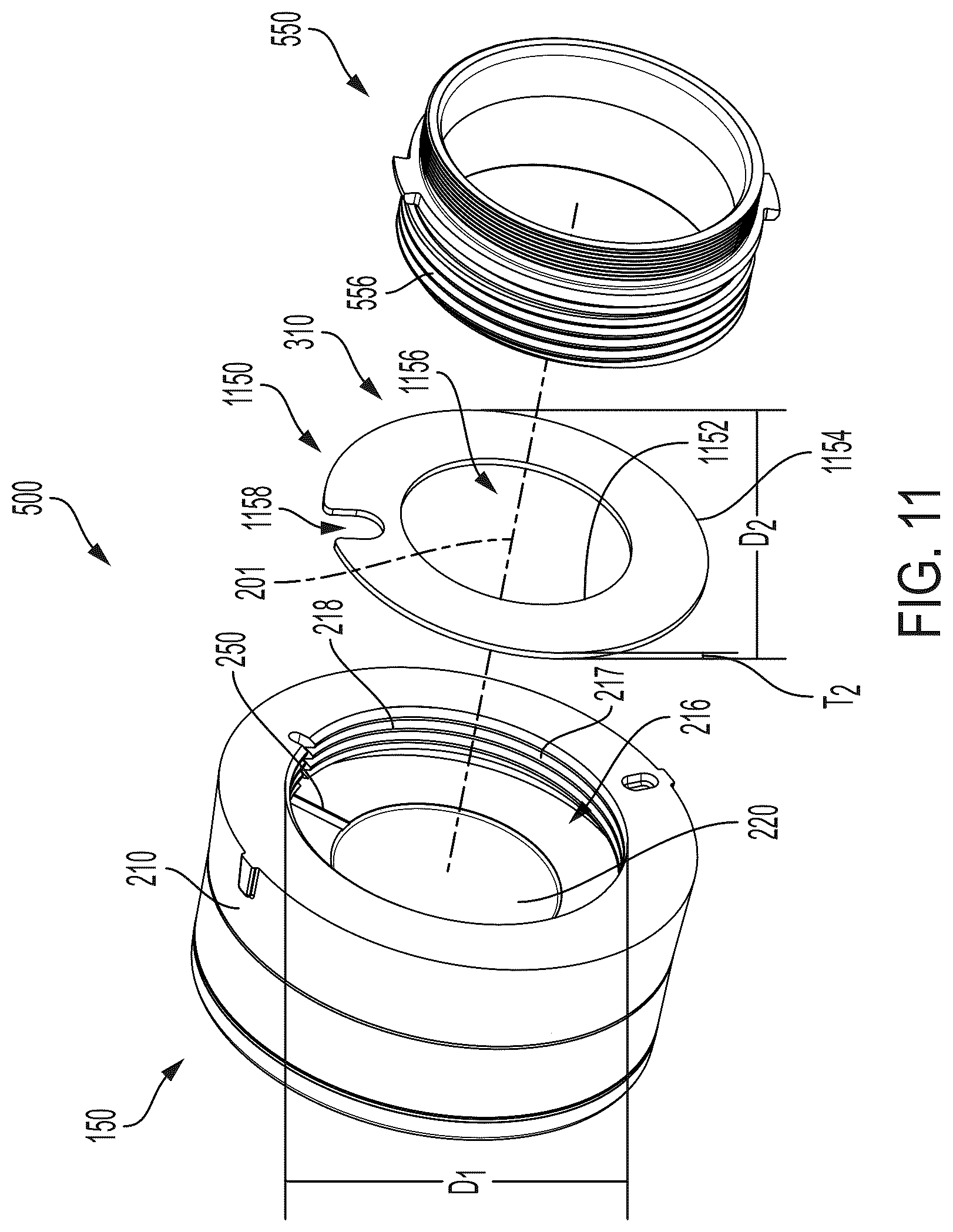 Patent US12345028 Figure 7 – Hydrant nozzle cap spacer