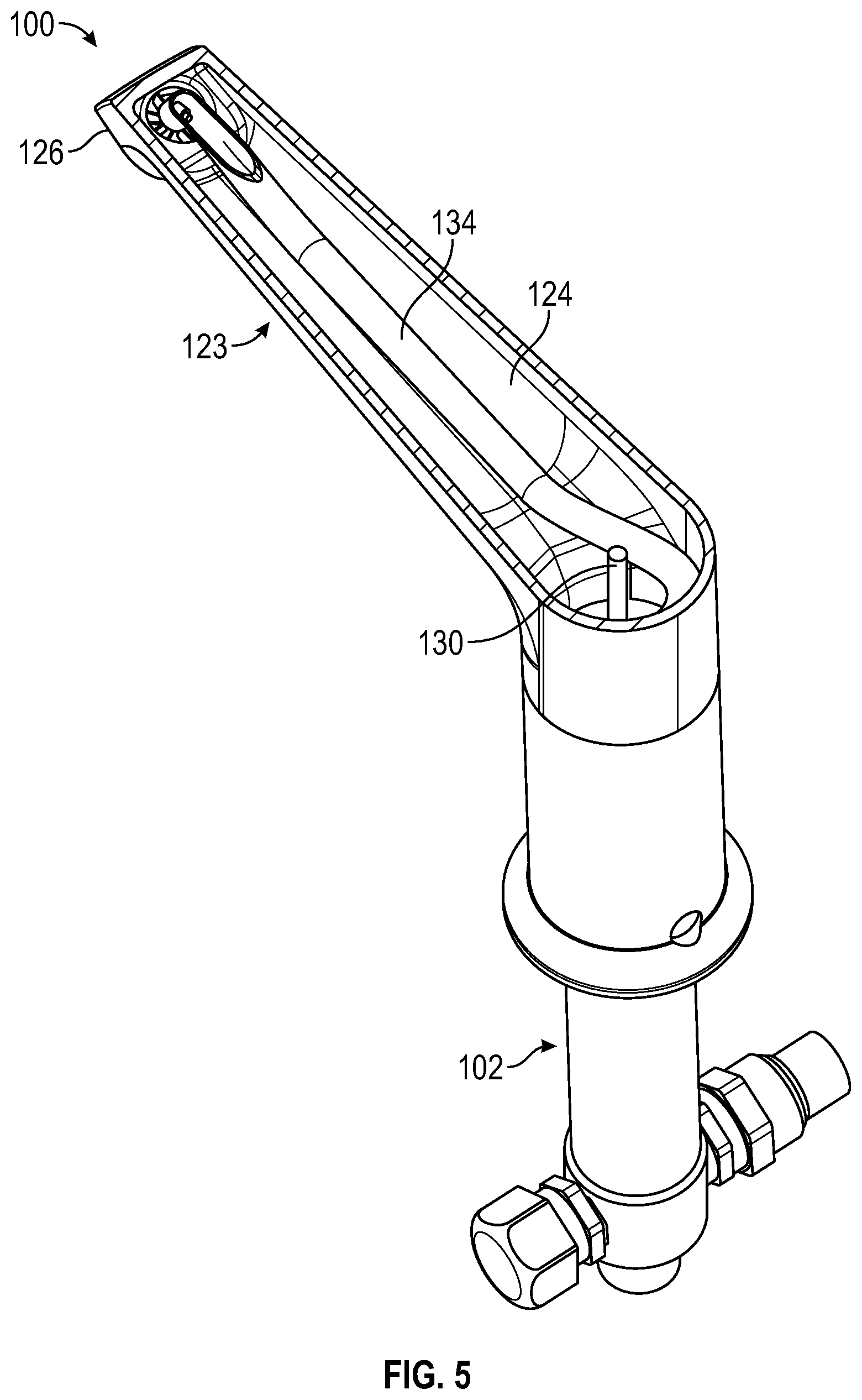 Patent US12345029 Figure 5 – Bath faucet system