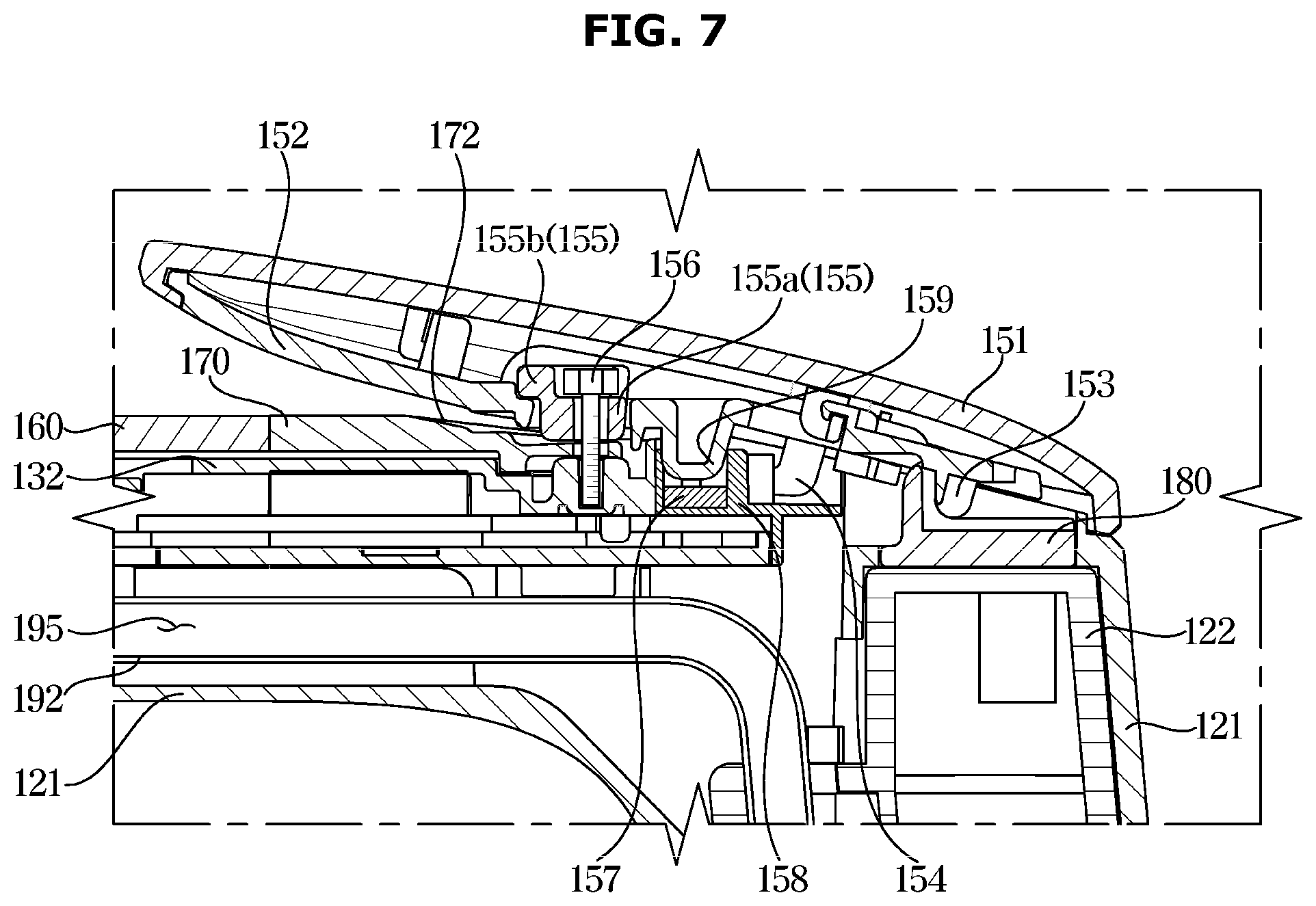 Patent US12345030 Figure 7 – Water discharge unit and water purifier including same