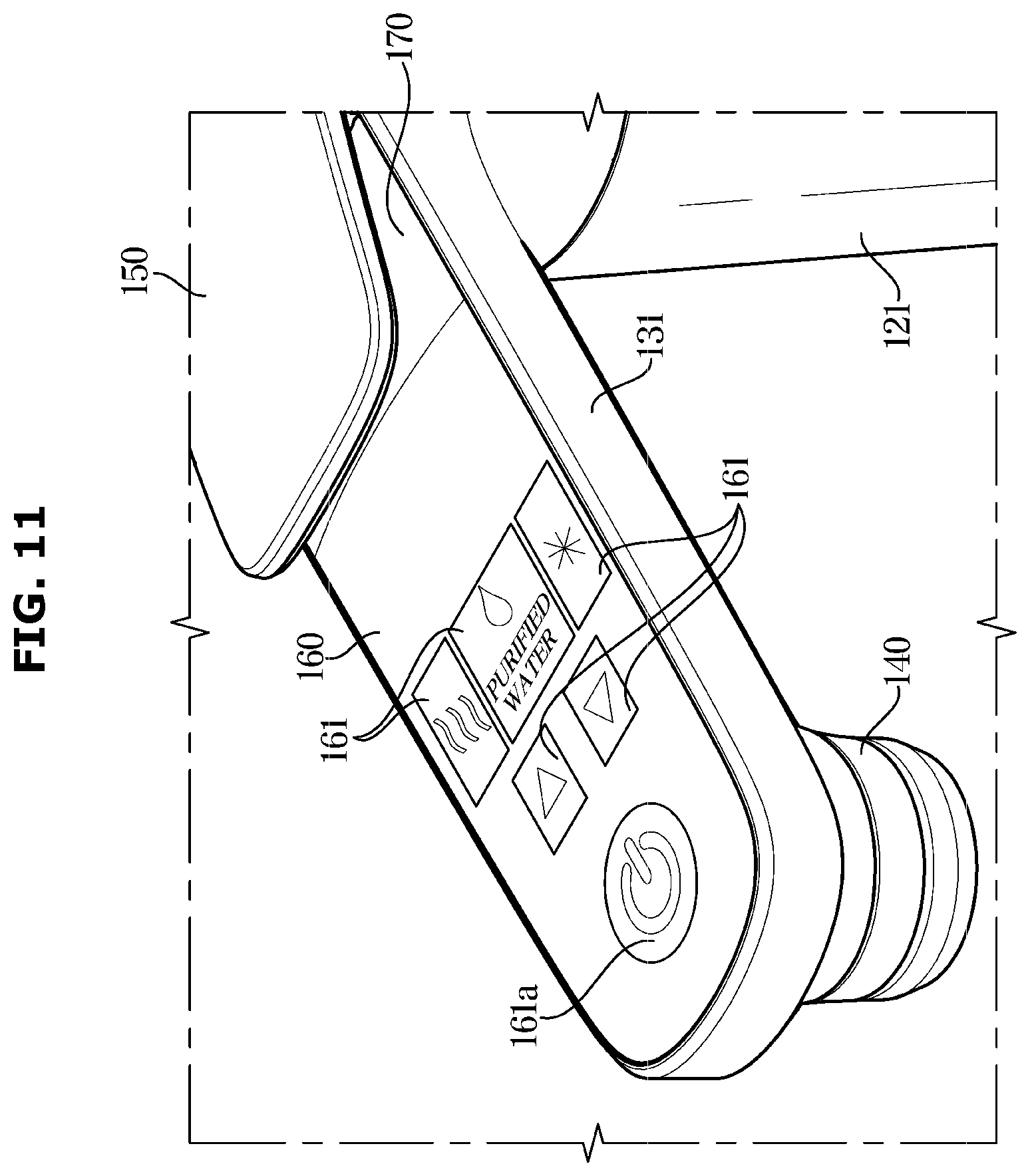 Patent US12345030 Figure 11 – Water discharge unit and water purifier including same