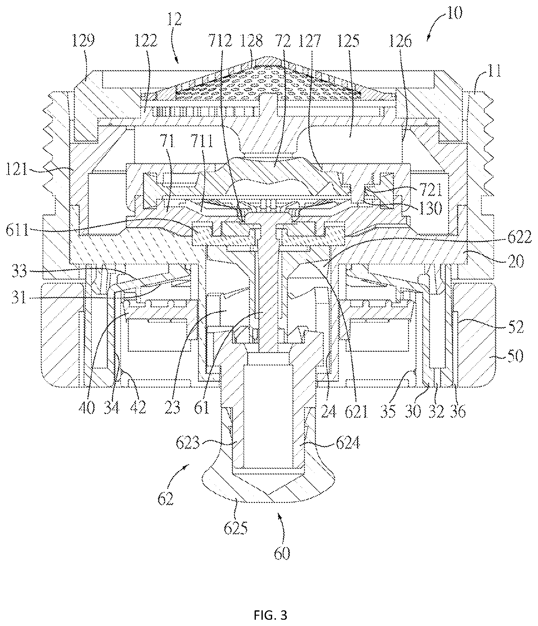 Patent US12345031 Figure 3 – Switching-type water saving valve