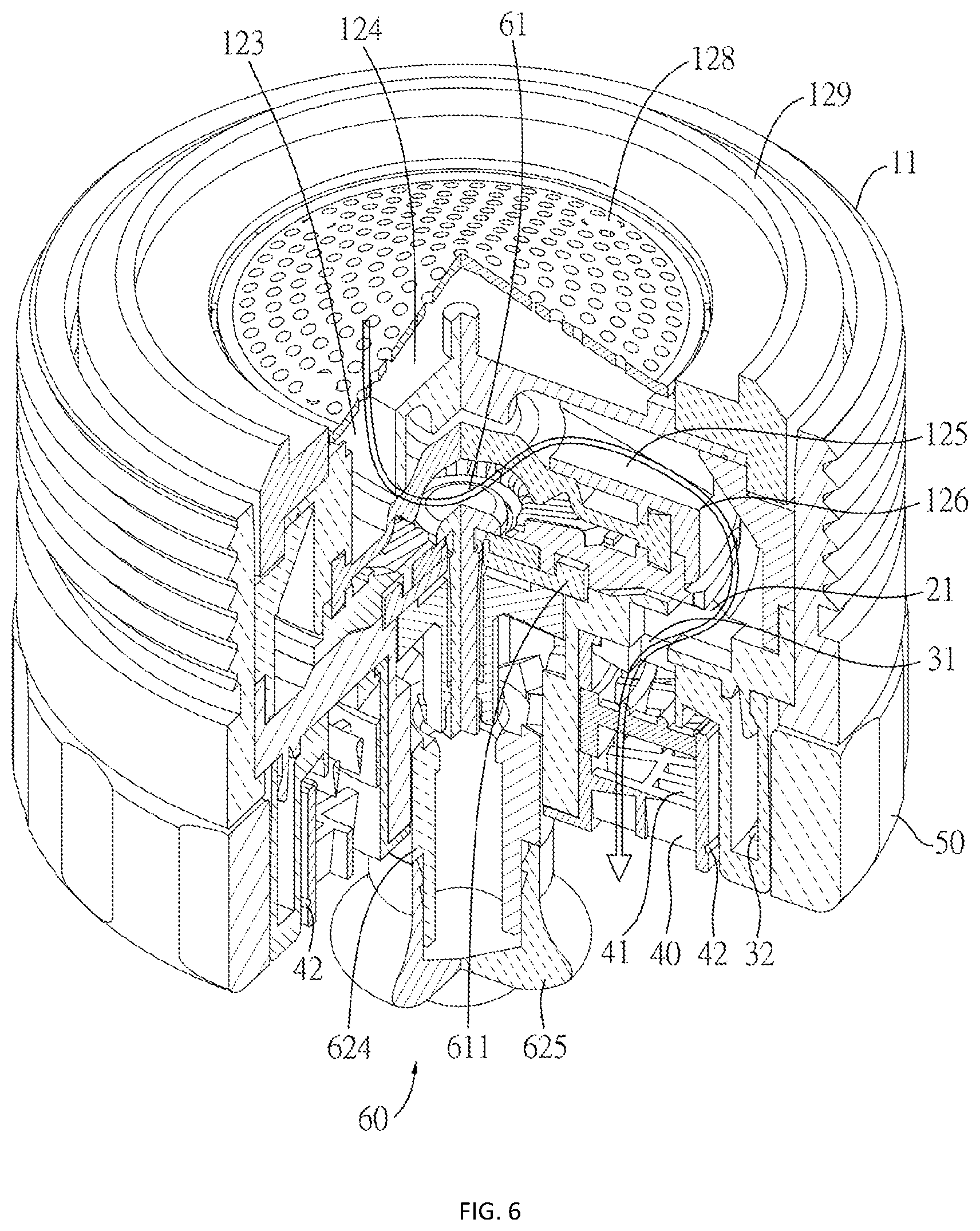 Patent US12345031 Figure 6 – Switching-type water saving valve