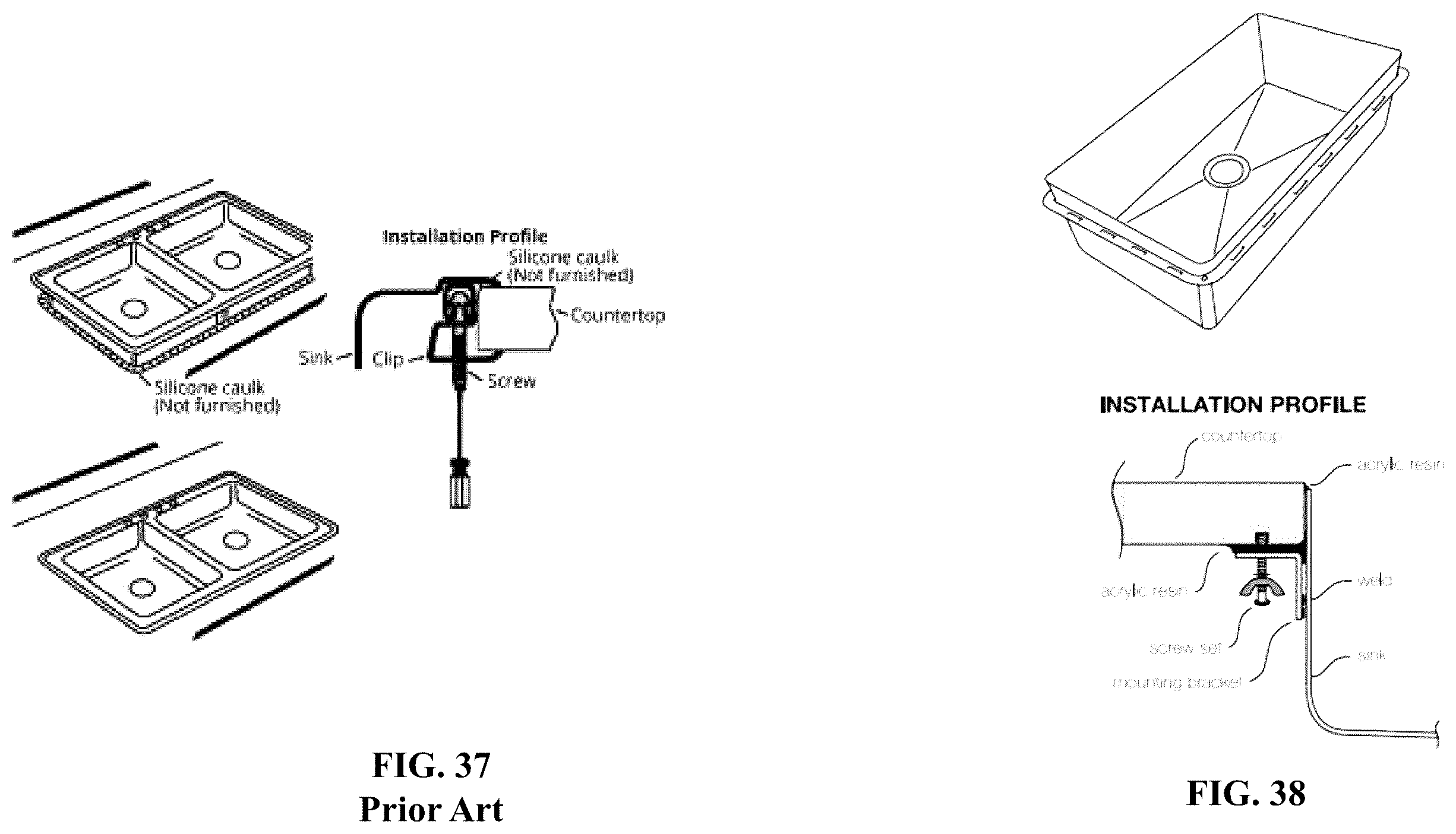 Patent US12345032 Figure 20 – Sink mounting assembly, sink lighting assembly, and methods of installation