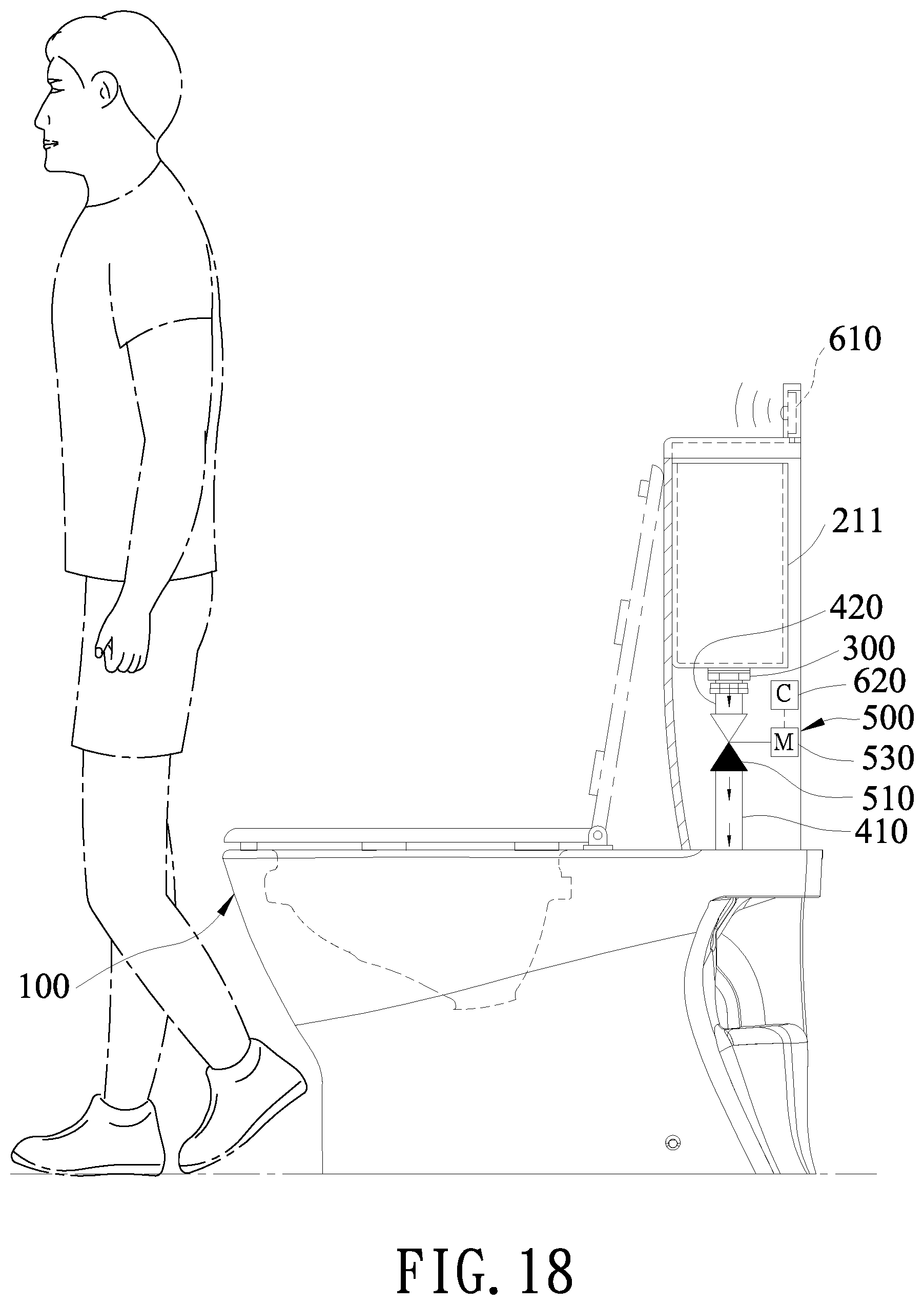 Patent US12345033 Figure 18 – Vortex flush toilet