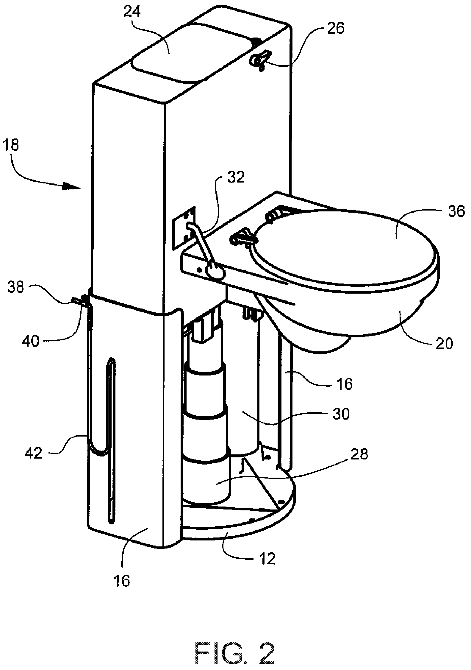 Patent US12345034 Figure 2 – Toilet