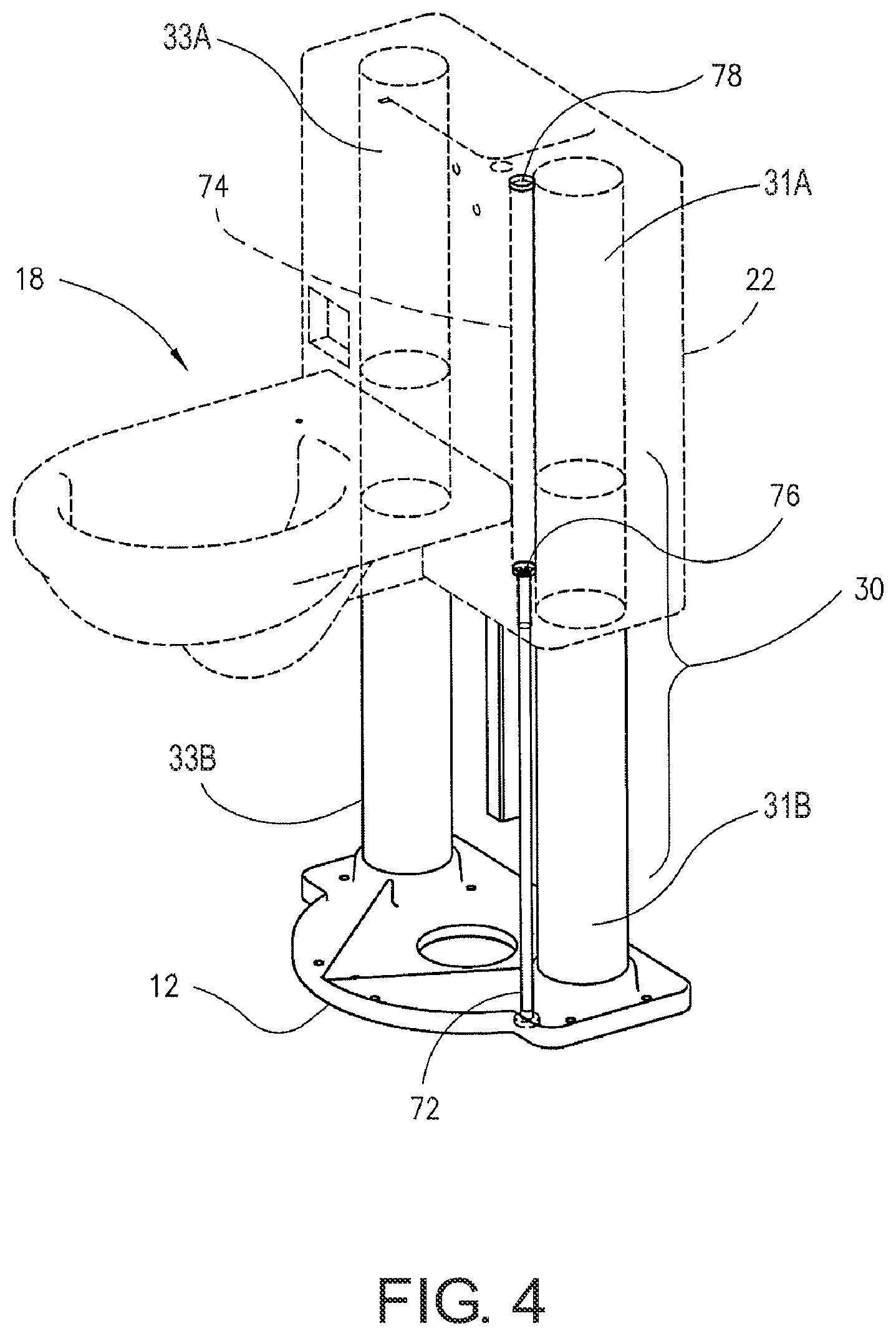 Patent US12345034 Figure 4 – Toilet