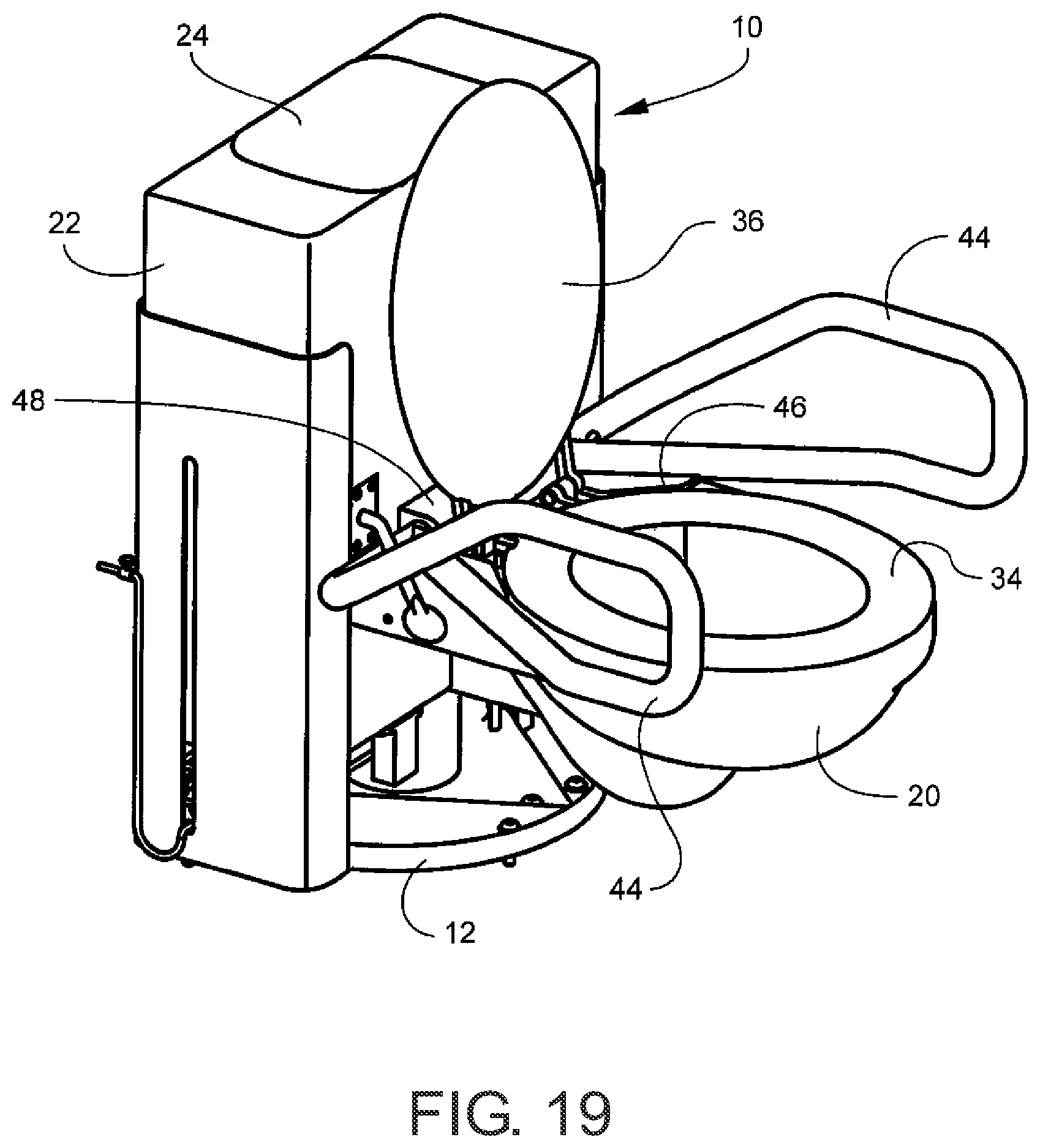 Patent US12345034 Figure 19 – Toilet