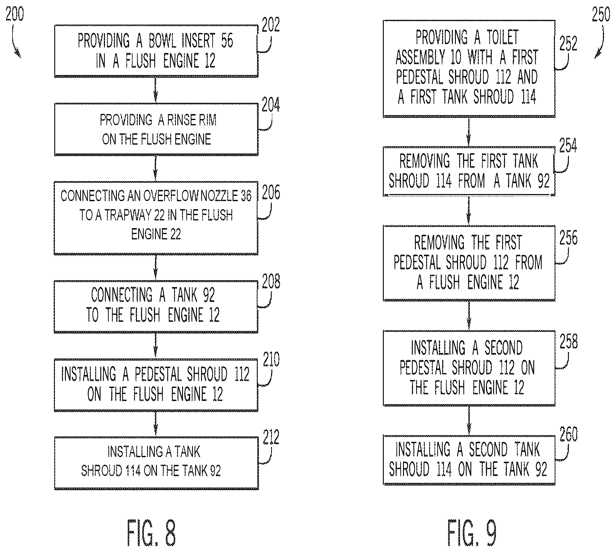 Patent US12345035 Figure 7 – Toilet with non-vitreous flush engine