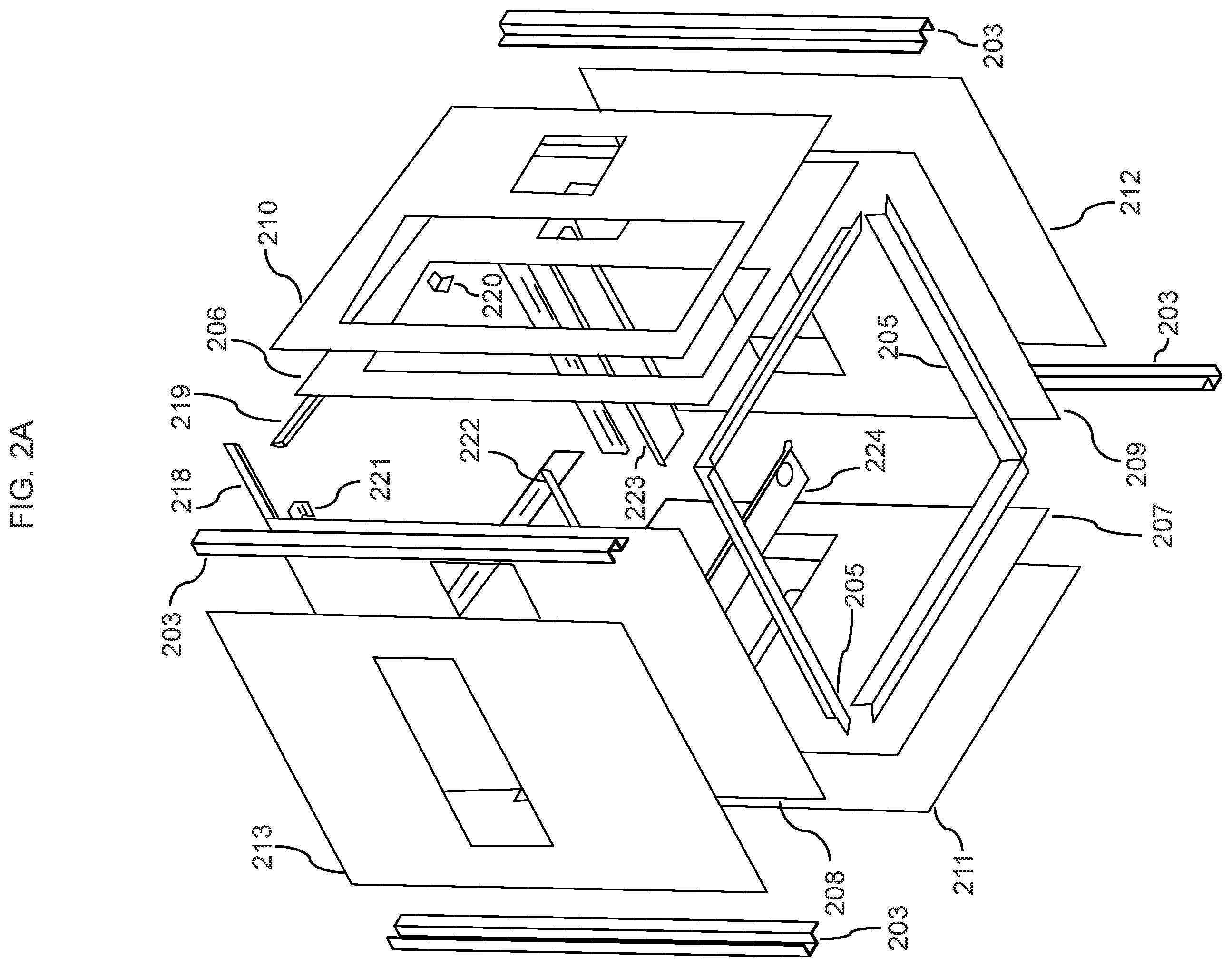 Patent US12345039 Figure 2 – Modular building system