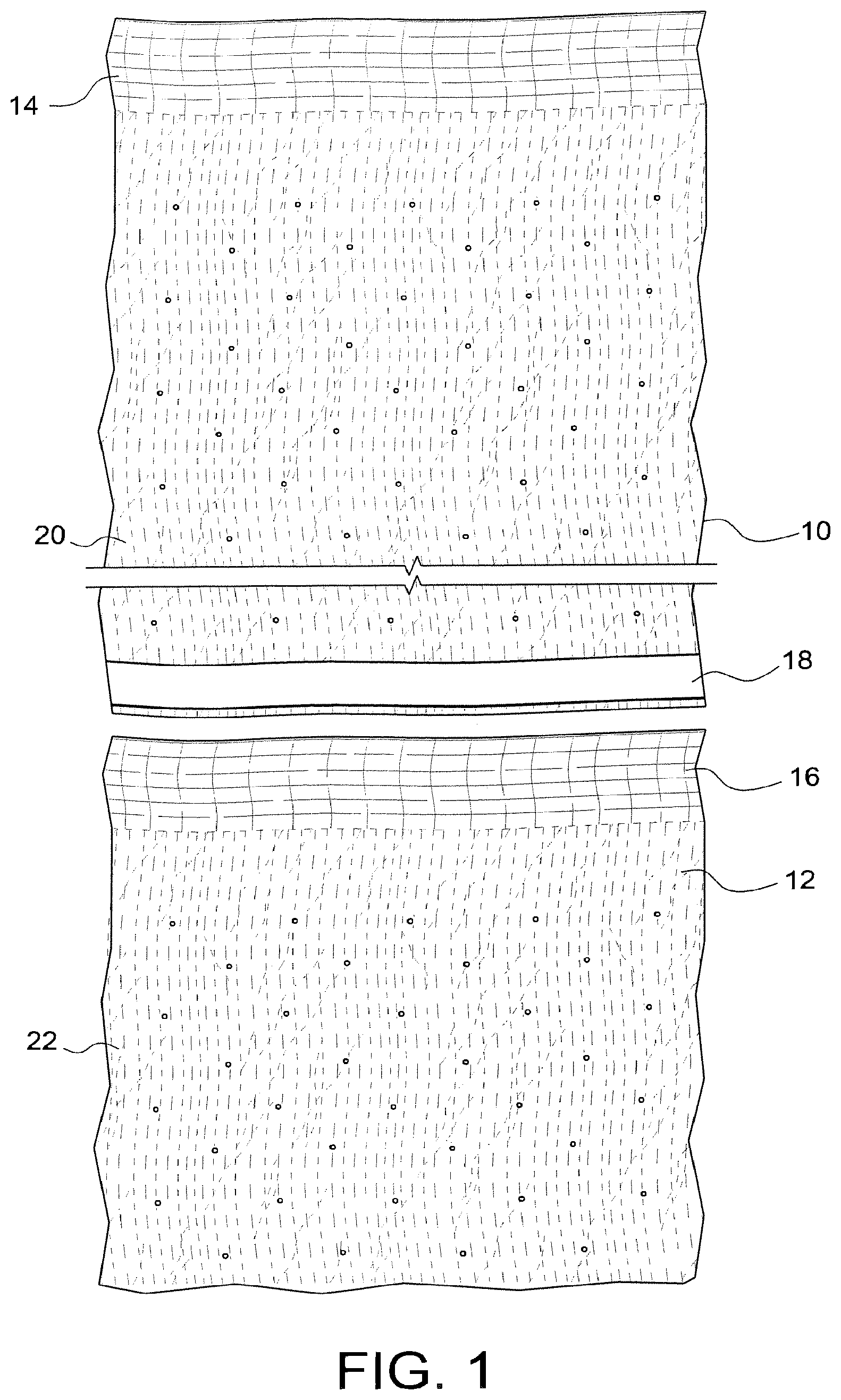 Patent US12345040 Figure 1 – High thermal resistance and permeance insulation material