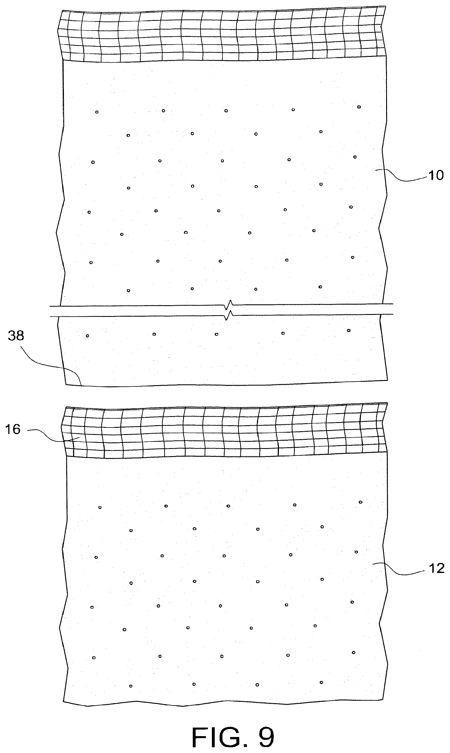 Patent US12345040 Figure 8 – High thermal resistance and permeance insulation material