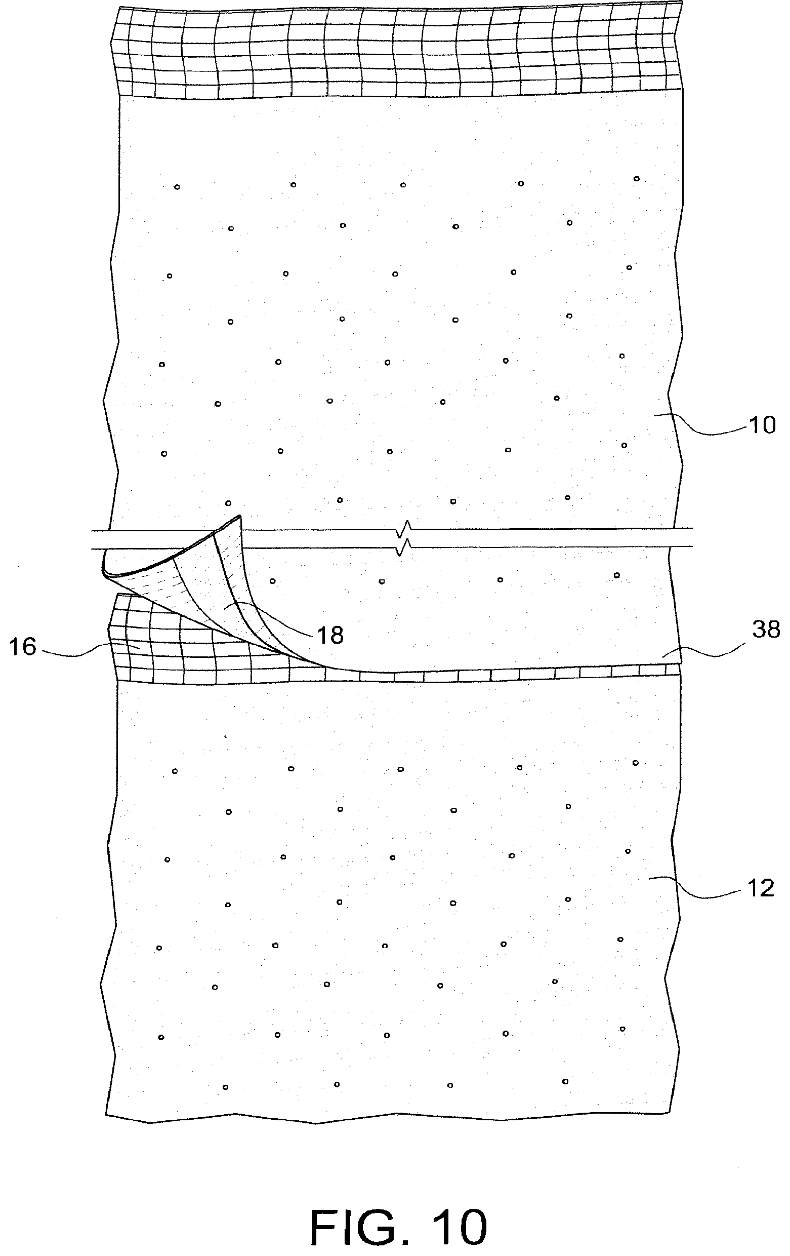 Patent US12345040 Figure 9 – High thermal resistance and permeance insulation material