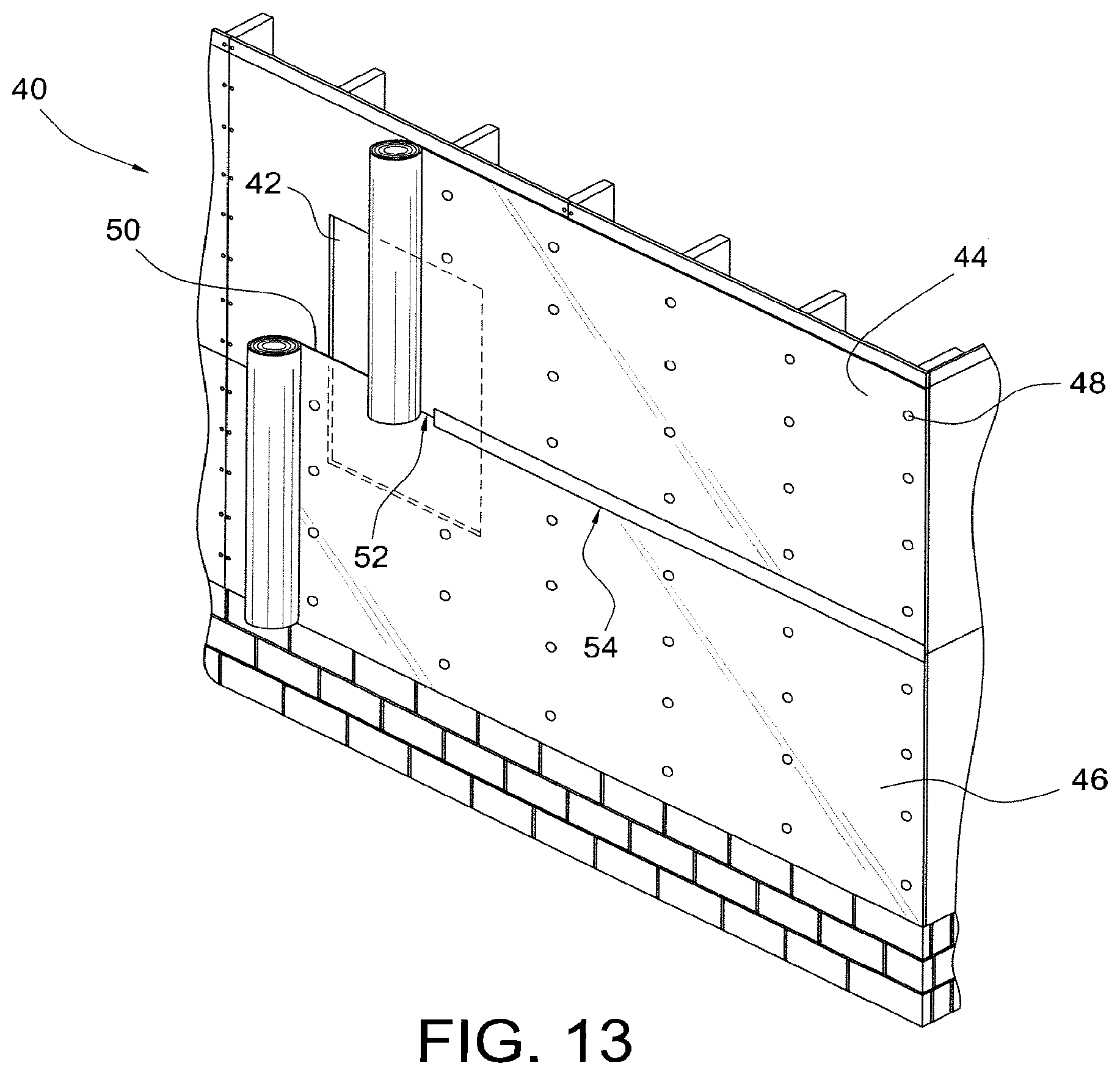 Patent US12345040 Figure 12 – High thermal resistance and permeance insulation material