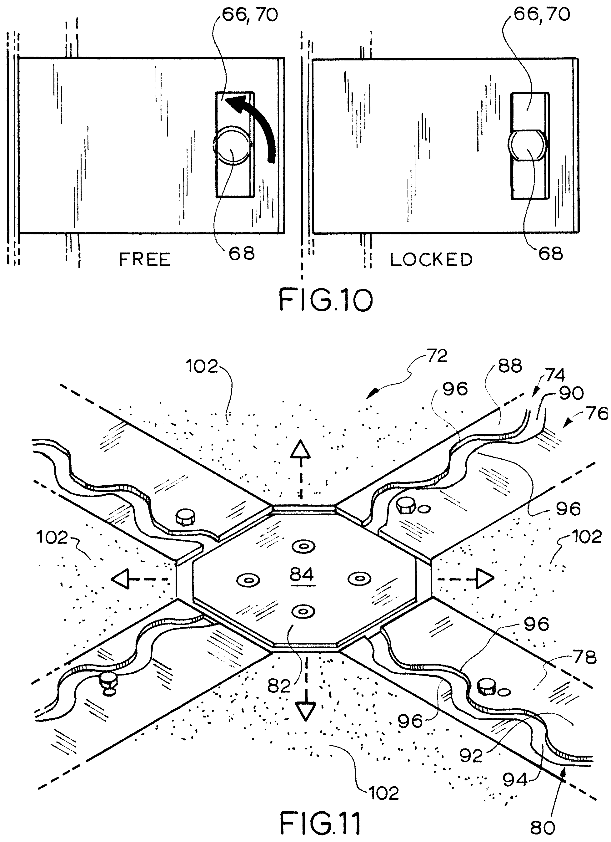 Patent US12345042 Figure 5 – Edge protection system—floating cover plate on intersection