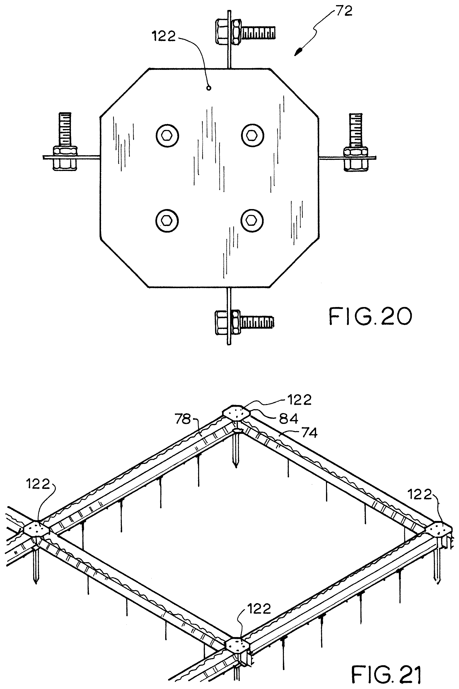 Patent US12345042 Figure 10 – Edge protection system—floating cover plate on intersection
