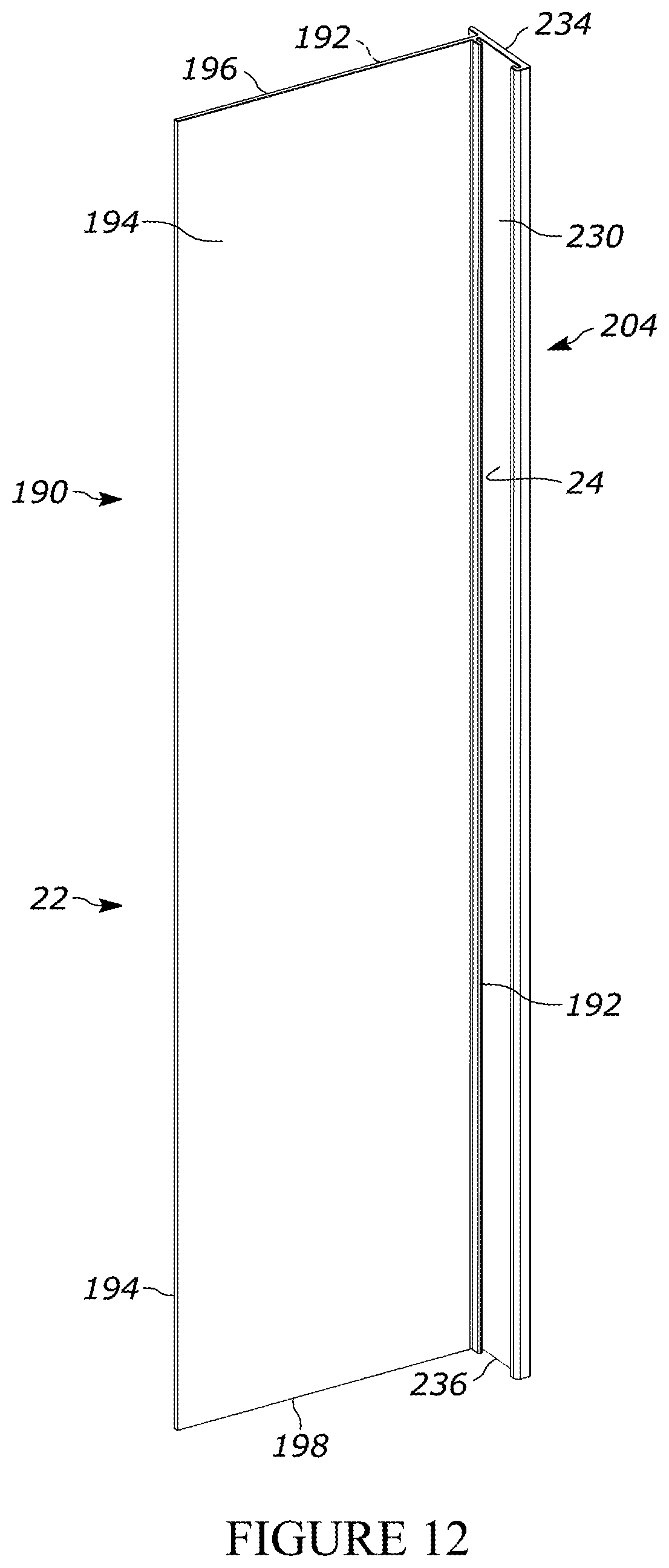 Patent US12345043 Figure 12 – Adjustable support system for a building structure and a wall structure having an adjustable support system