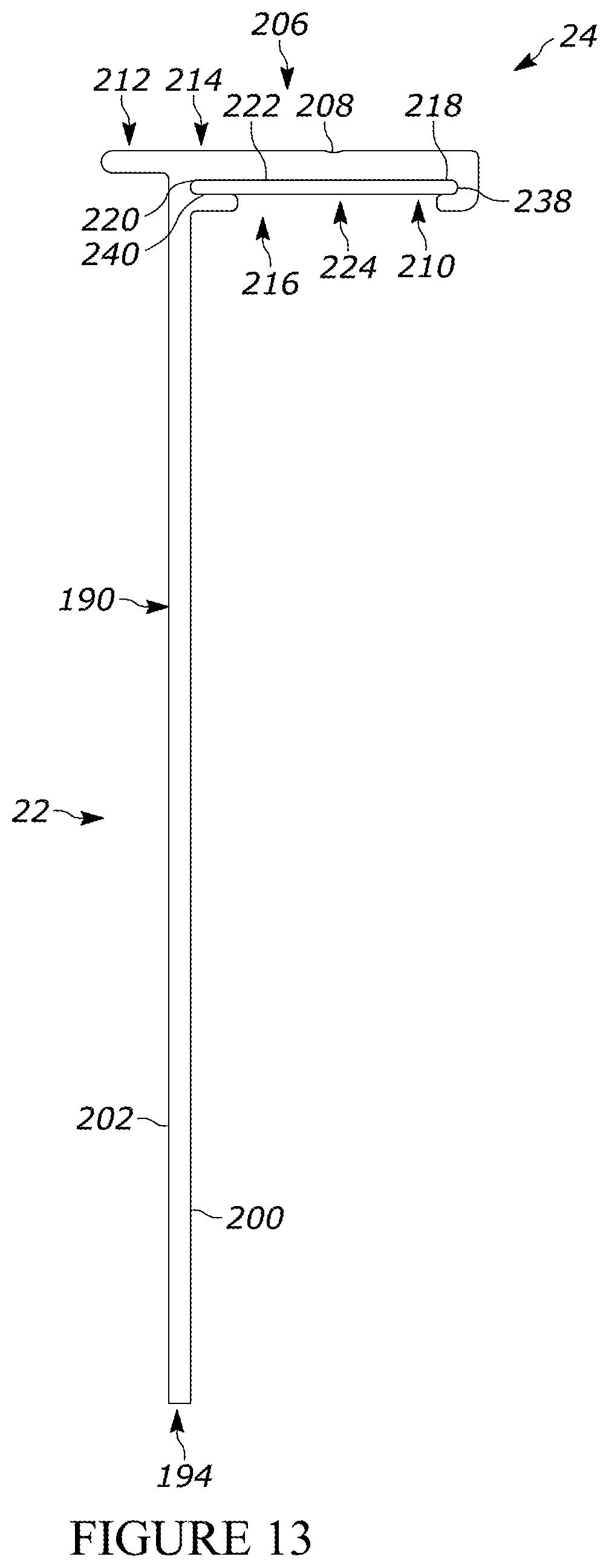 Patent US12345043 Figure 13 – Adjustable support system for a building structure and a wall structure having an adjustable support system