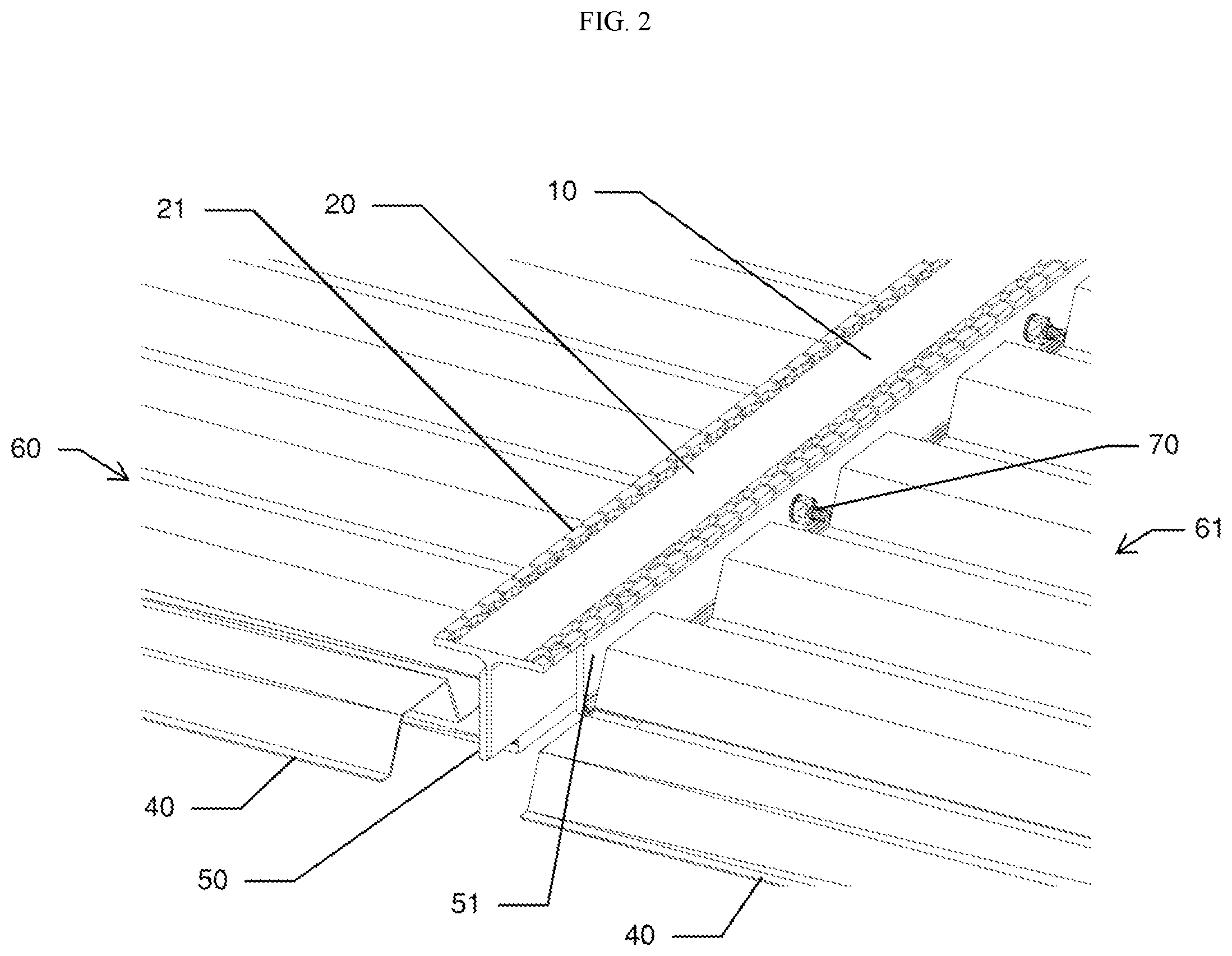 Patent US12345045 Figure 2 – Panelized serrated beam assembly
