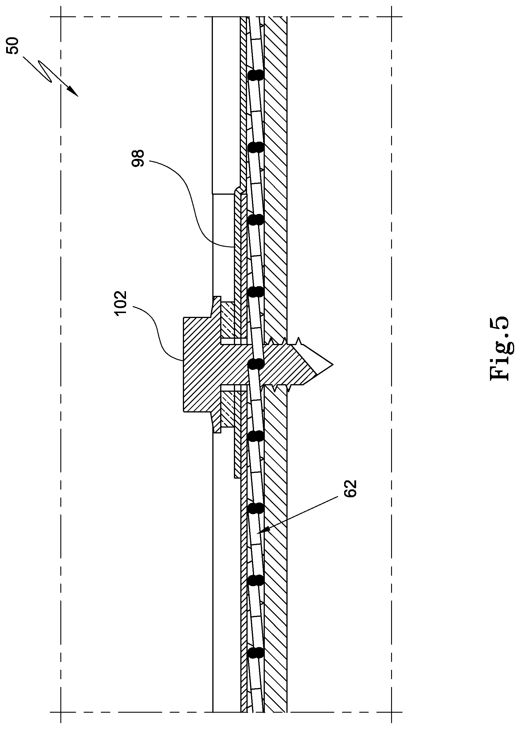 Patent US12345048 Figure 5 – Gutter installation and gutter mesh fastener