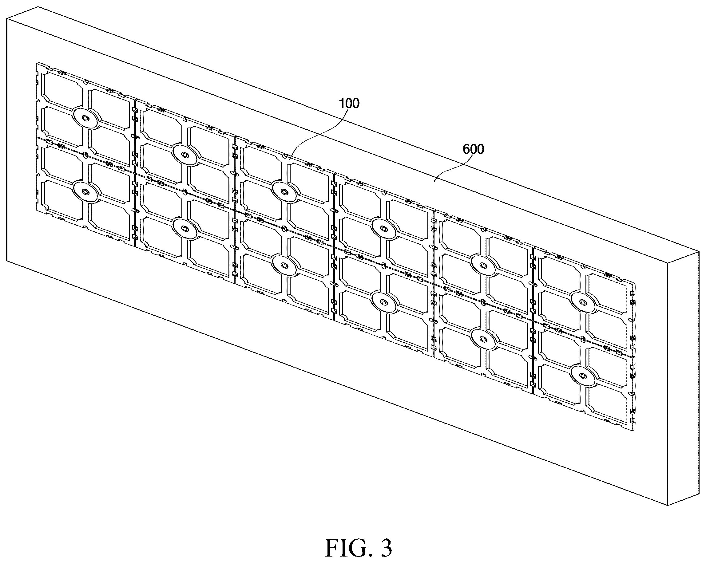 Patent US12345050 Figure 9 – System wall for building interior
