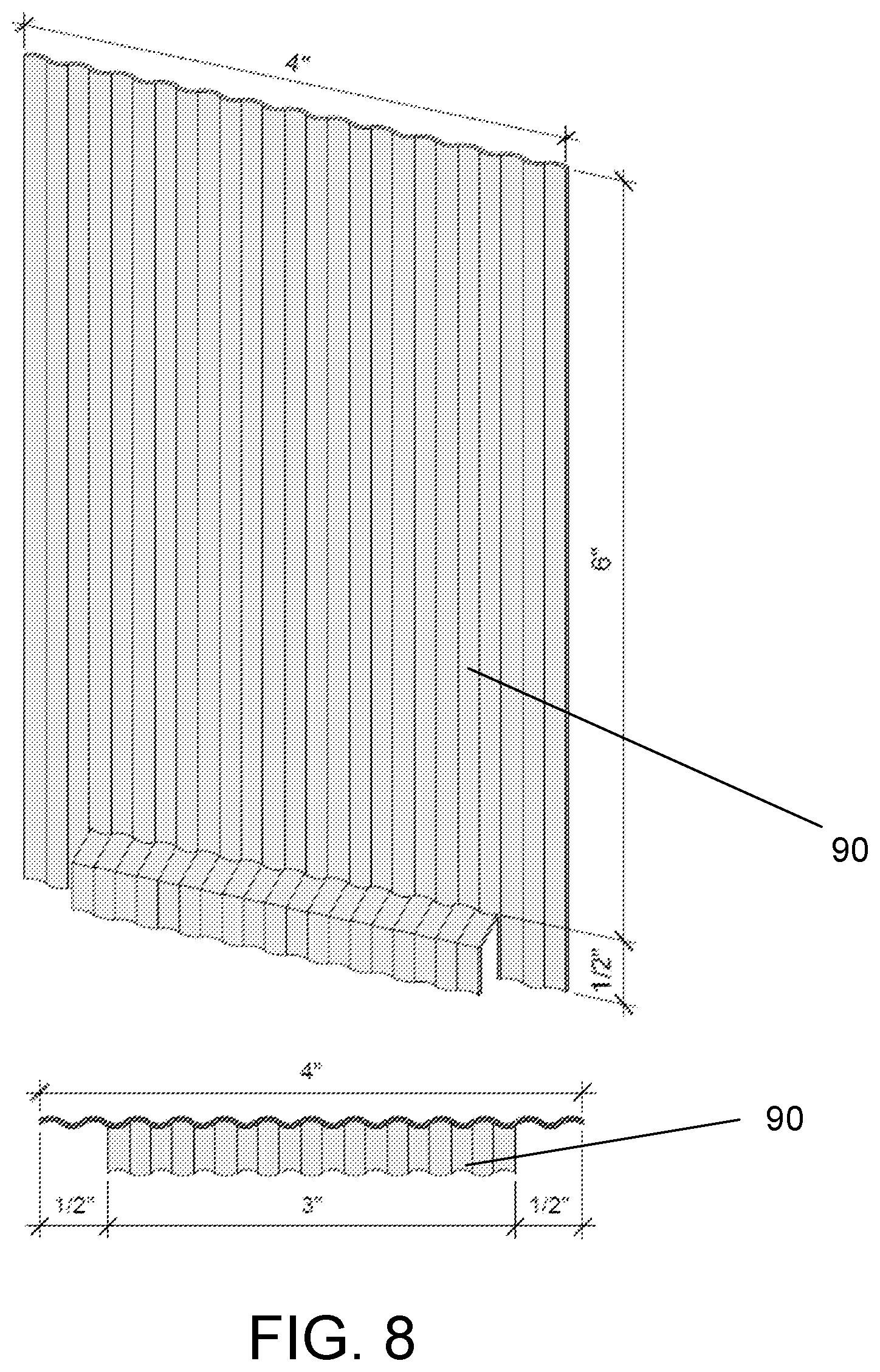 Patent US12345052 Figure 8 – System for flashing end joints of siding