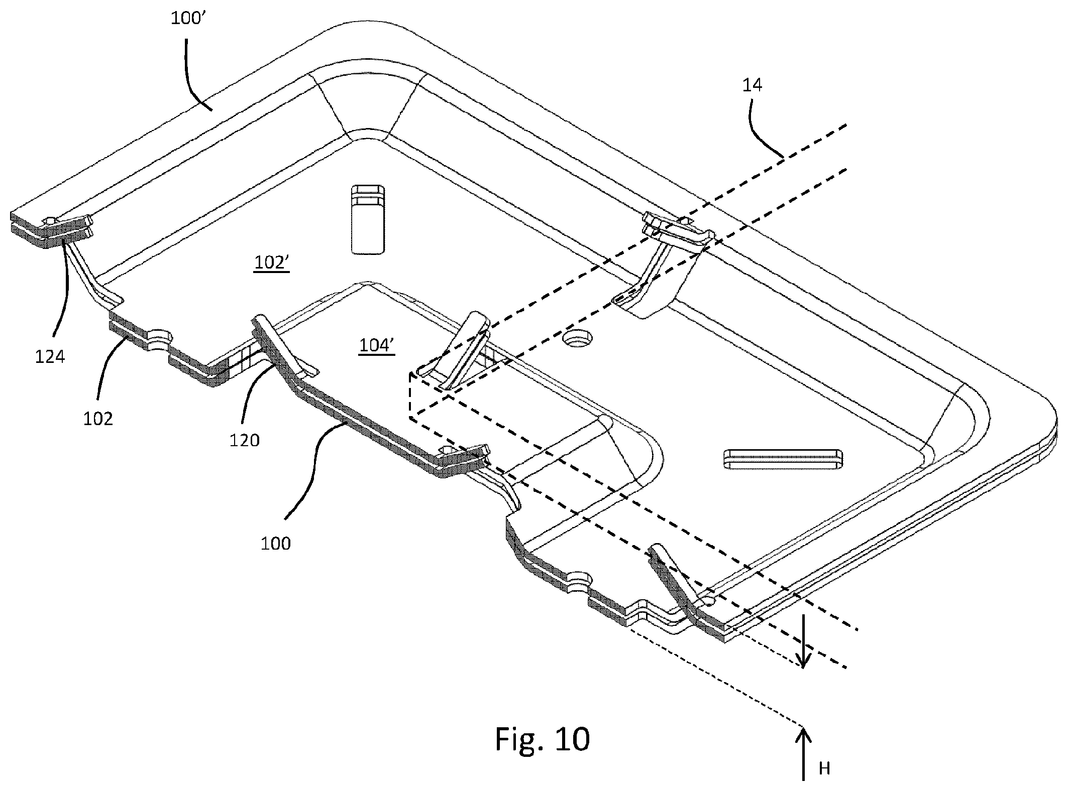 Patent US12345054 Figure 6 – Floor support system