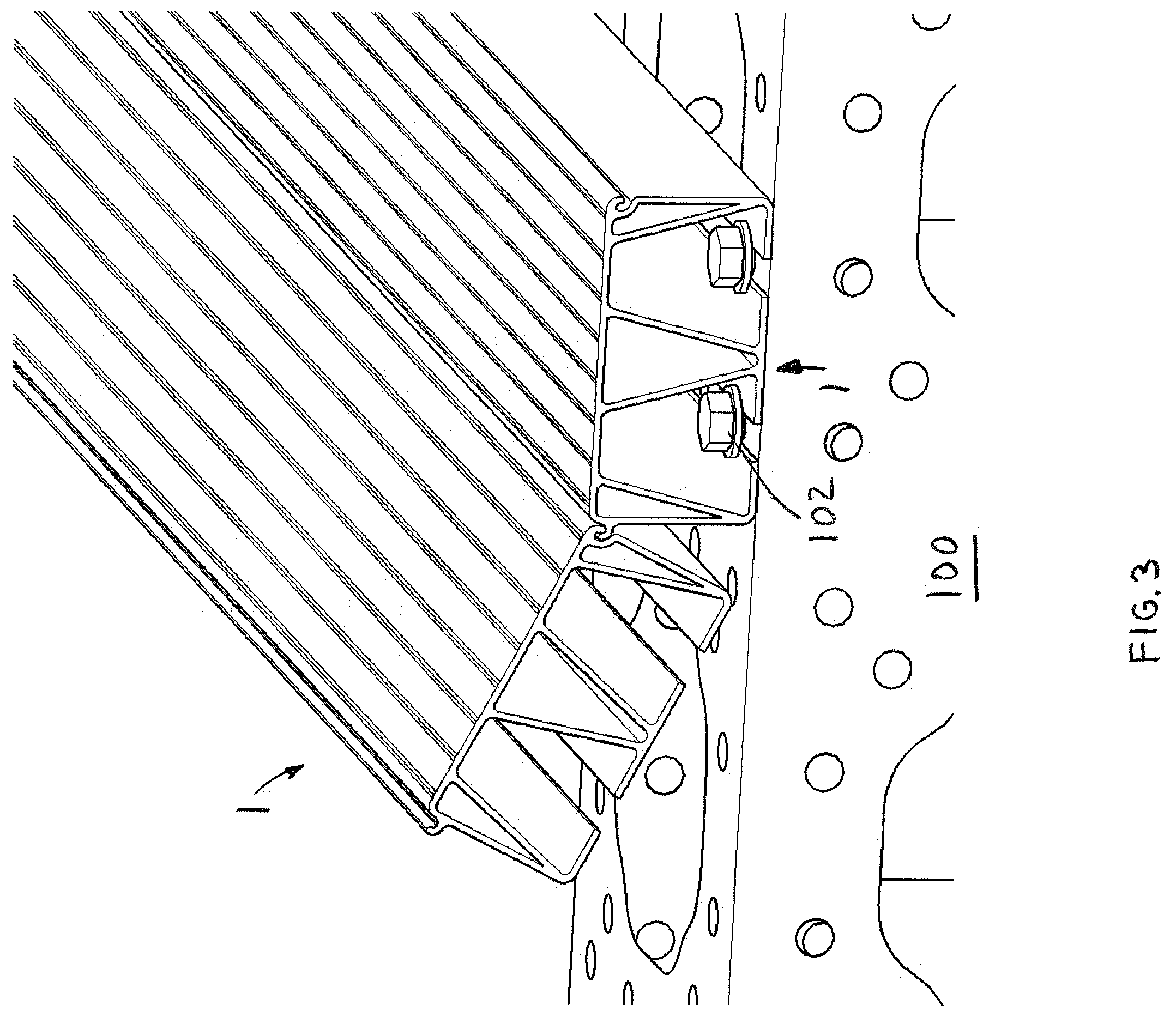 Patent US12345055 Figure 3 – Aluminum extruded plank