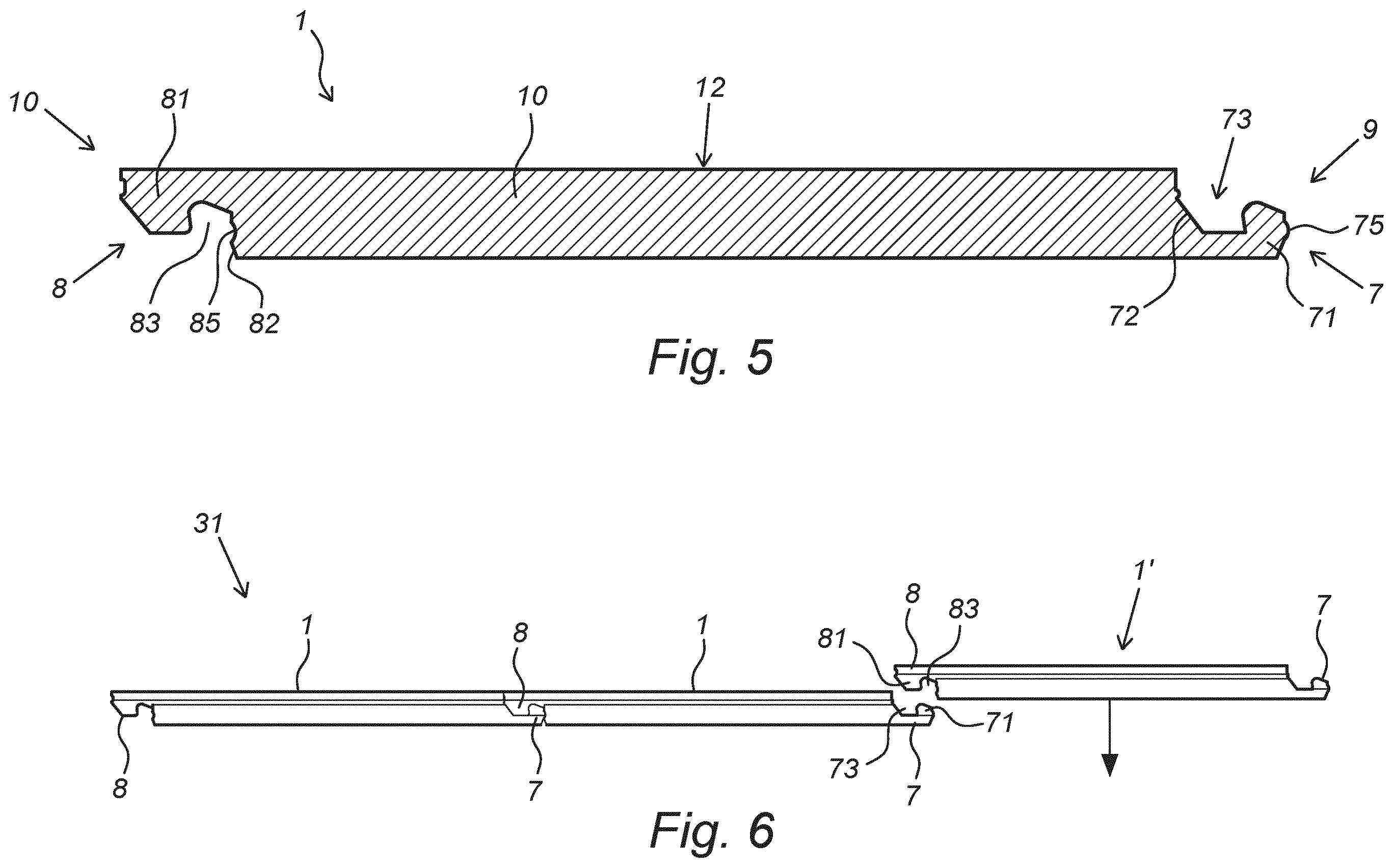 Patent US12345056 Figure 3 – Decorative panel, and decorative floor covering consisting of said panels
