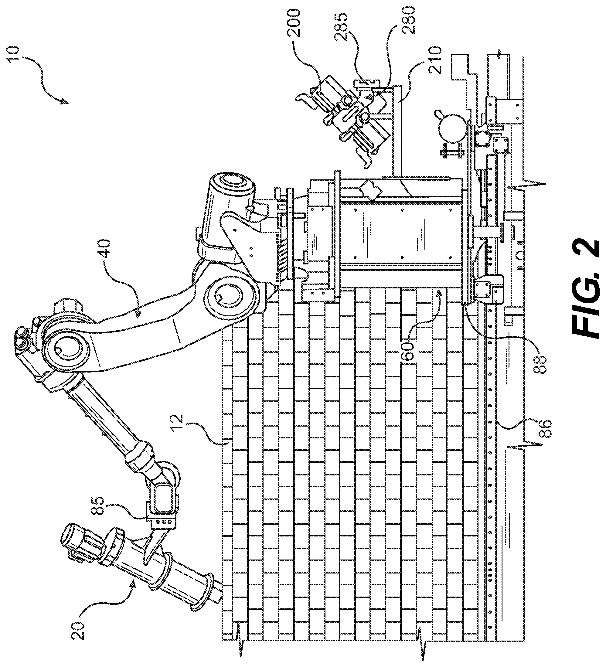 Patent US12345059 Figure 2 – Mortar applicator and mortar application system having same