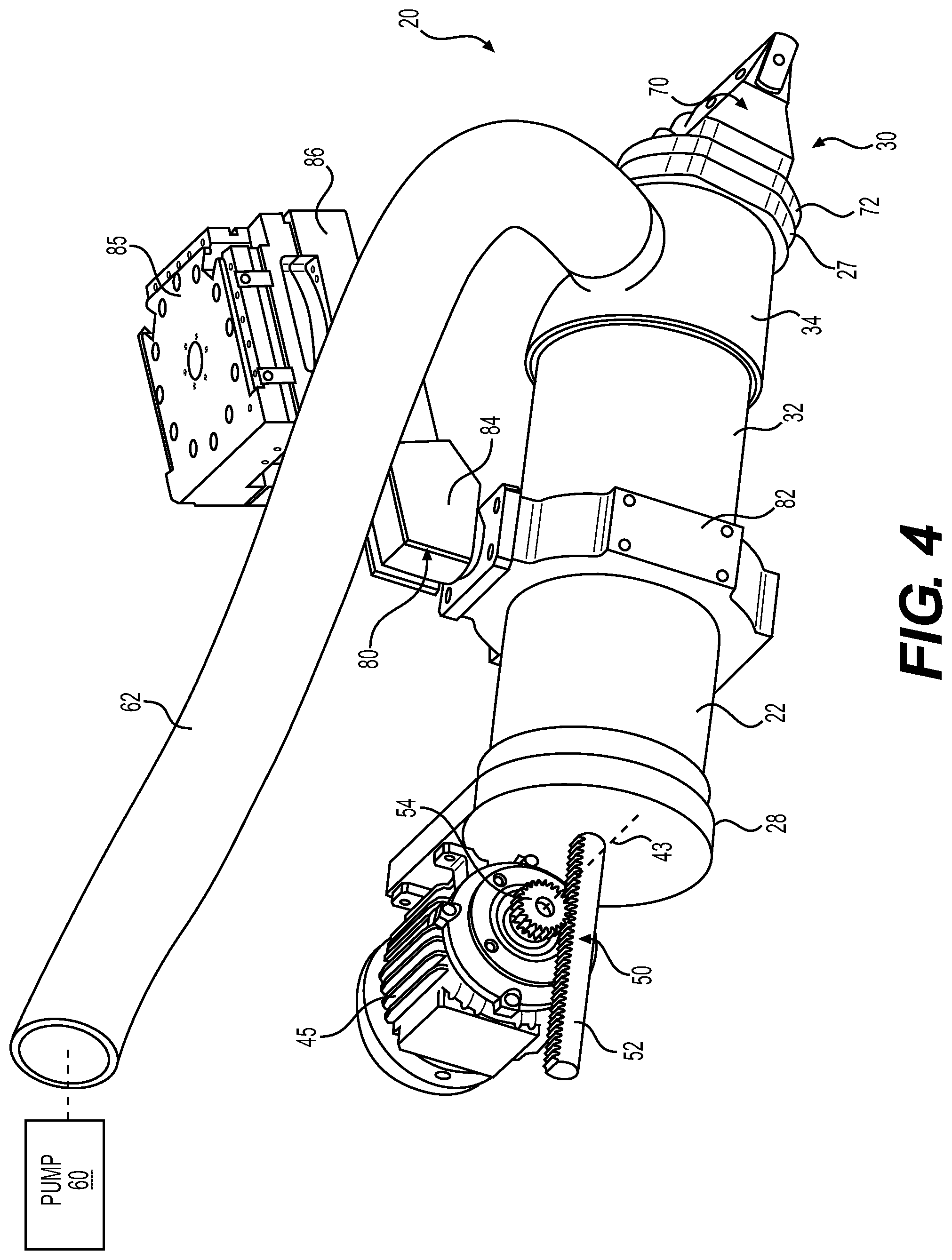 Patent US12345059 Figure 4 – Mortar applicator and mortar application system having same