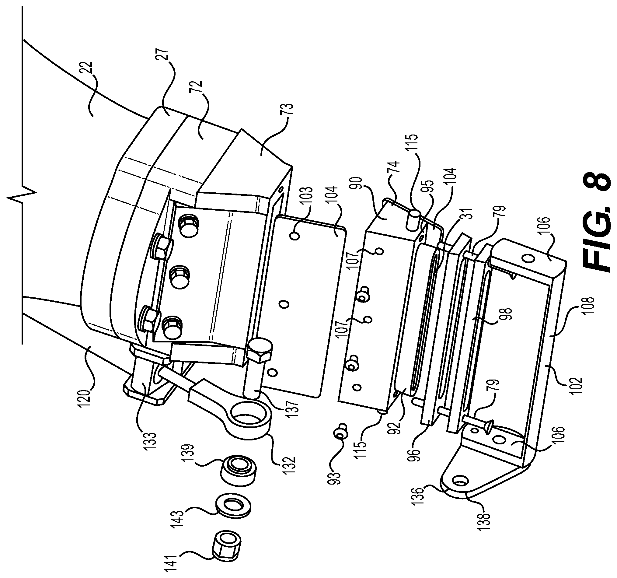 Patent US12345059 Figure 8 – Mortar applicator and mortar application system having same