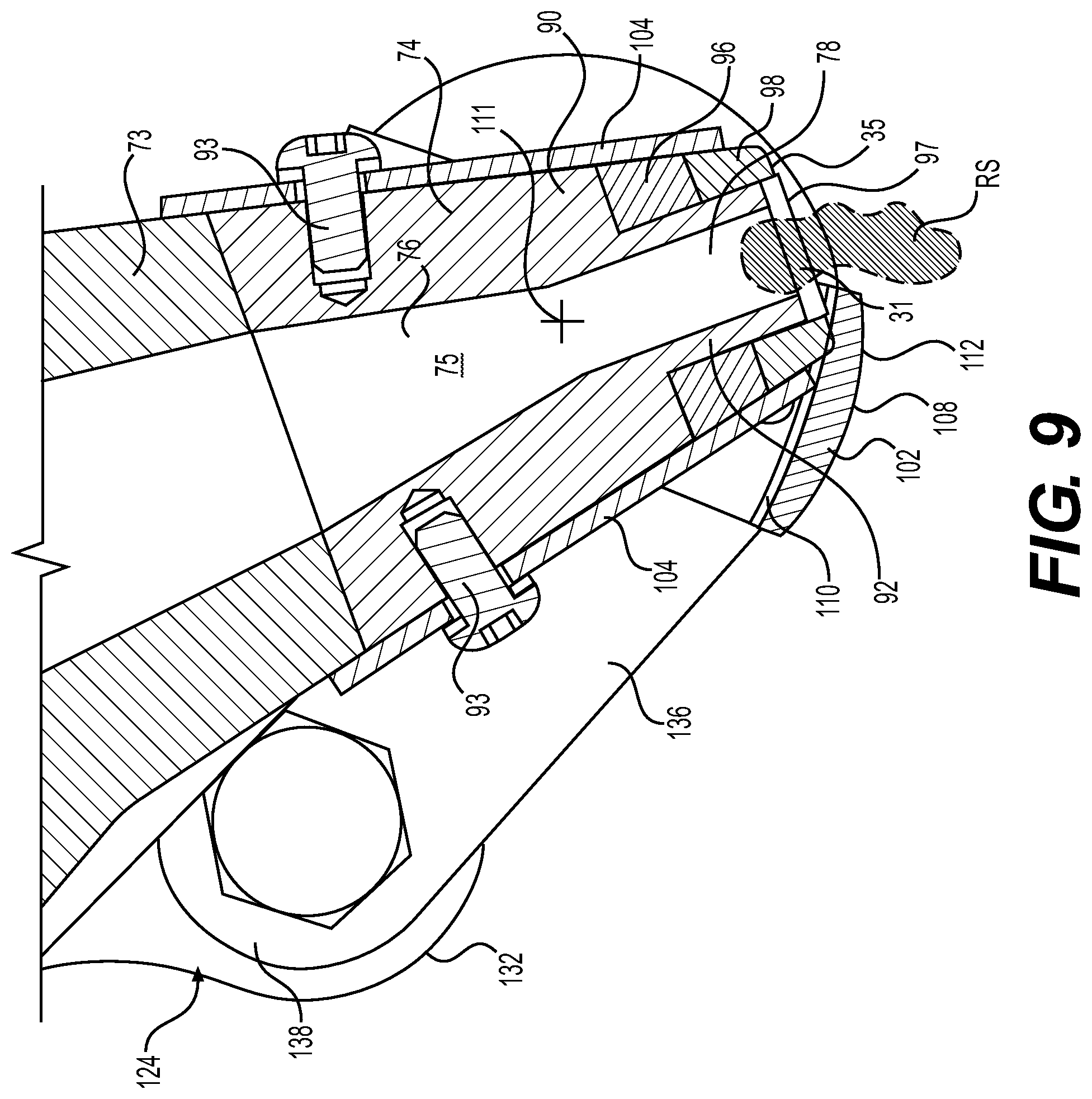 Patent US12345059 Figure 9 – Mortar applicator and mortar application system having same