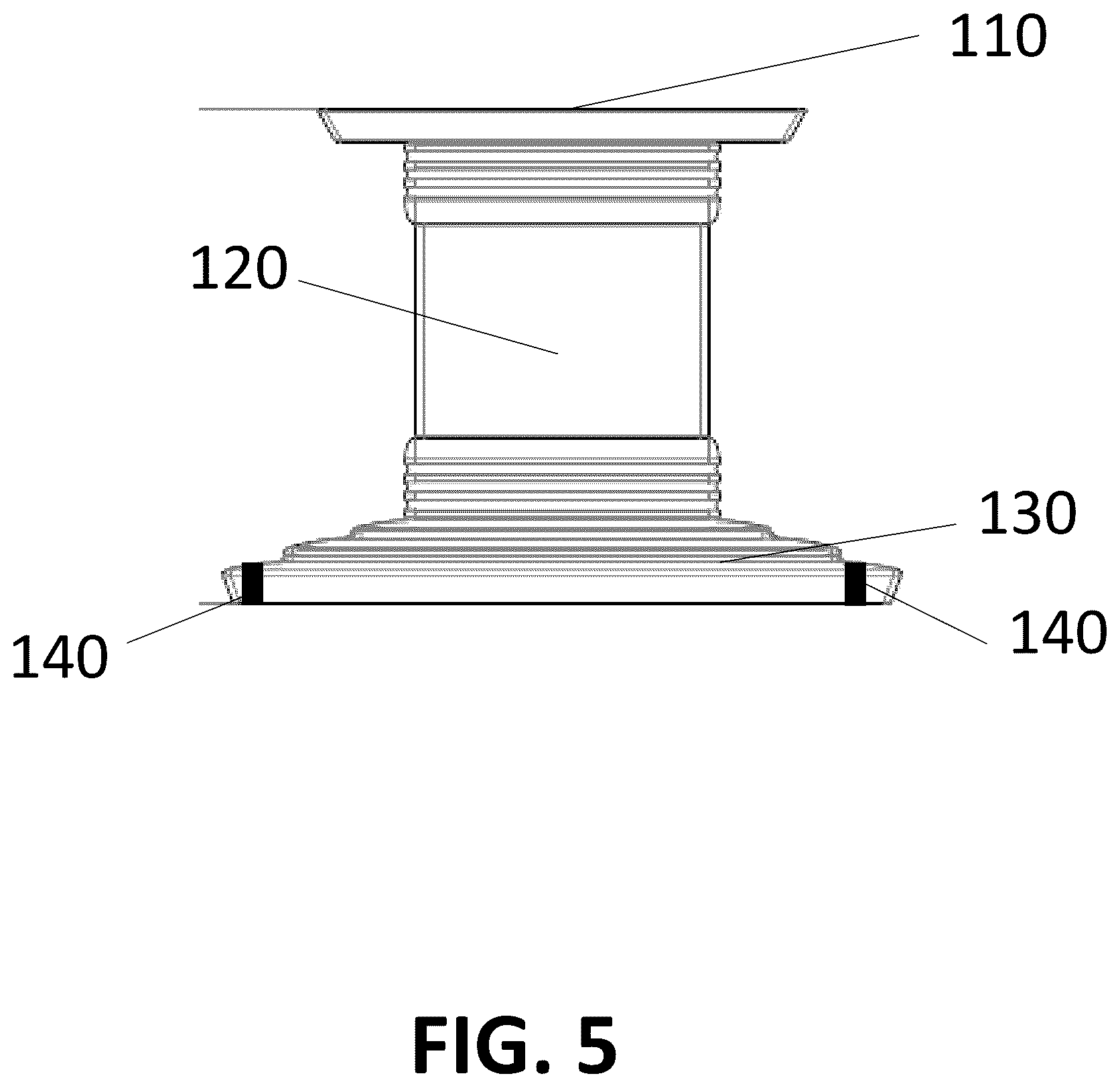 Patent US12345063 Figure 5 – Urn pedestal