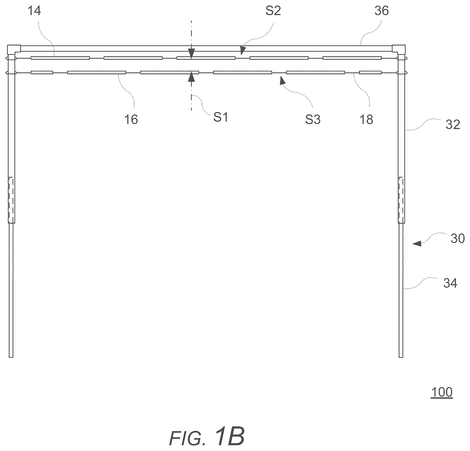 Patent US12345064 Figure 2 – Wind-resistant adjustable shade shelter