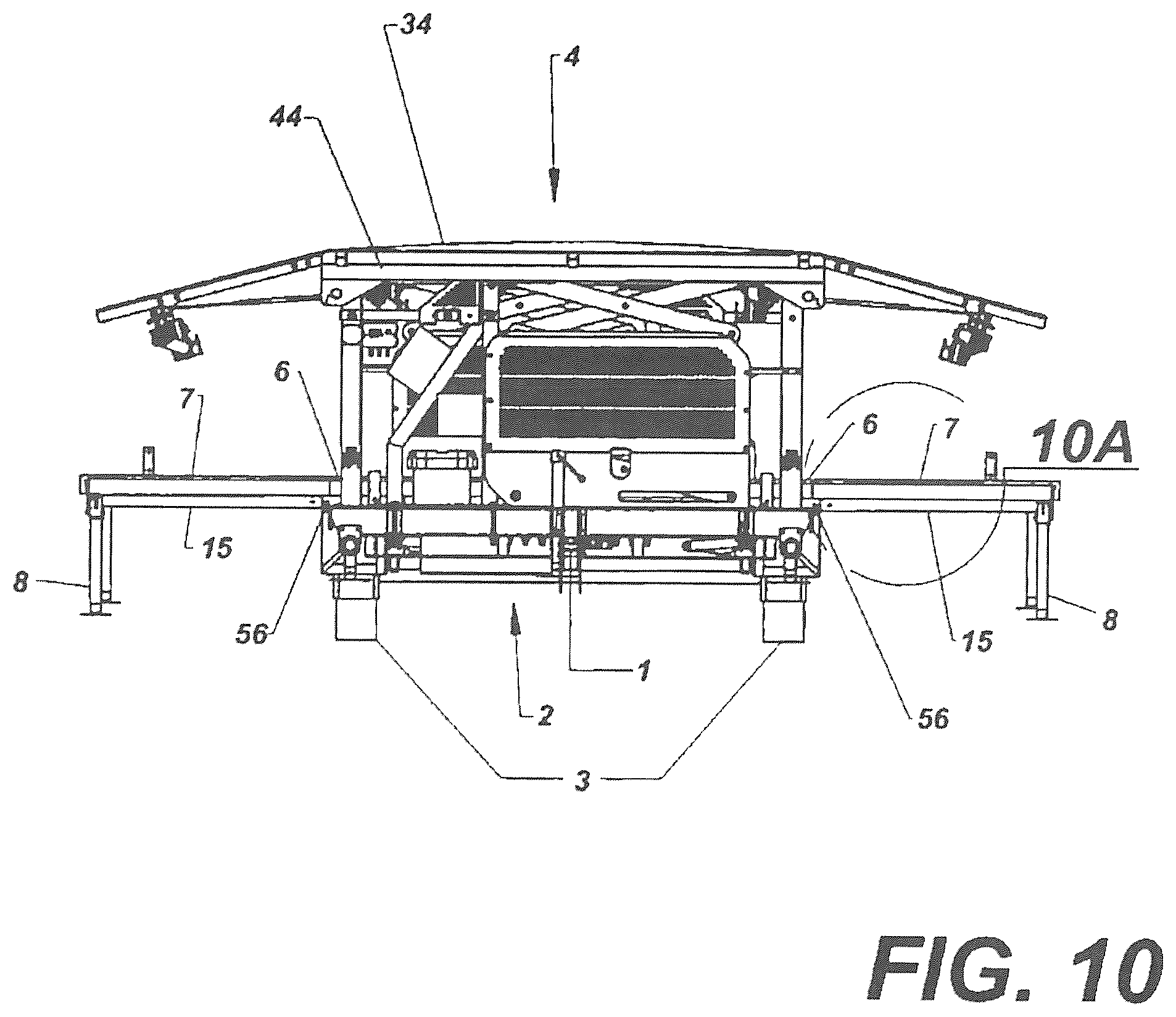 Patent US12345065 Figure 15 – Mobile stage system and method of use