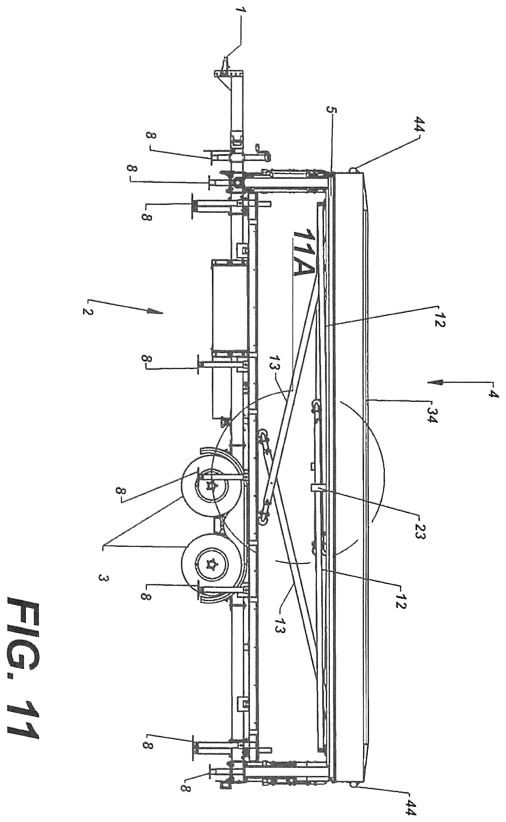 Patent US12345065 Figure 16 – Mobile stage system and method of use