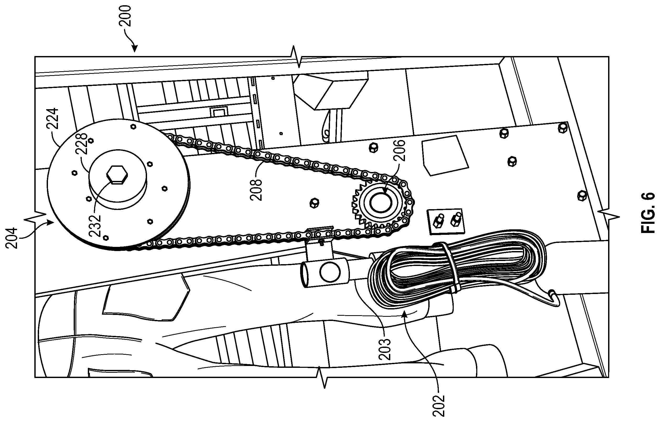 Patent US12345066 Figure 6 – Lift system for a spa cover