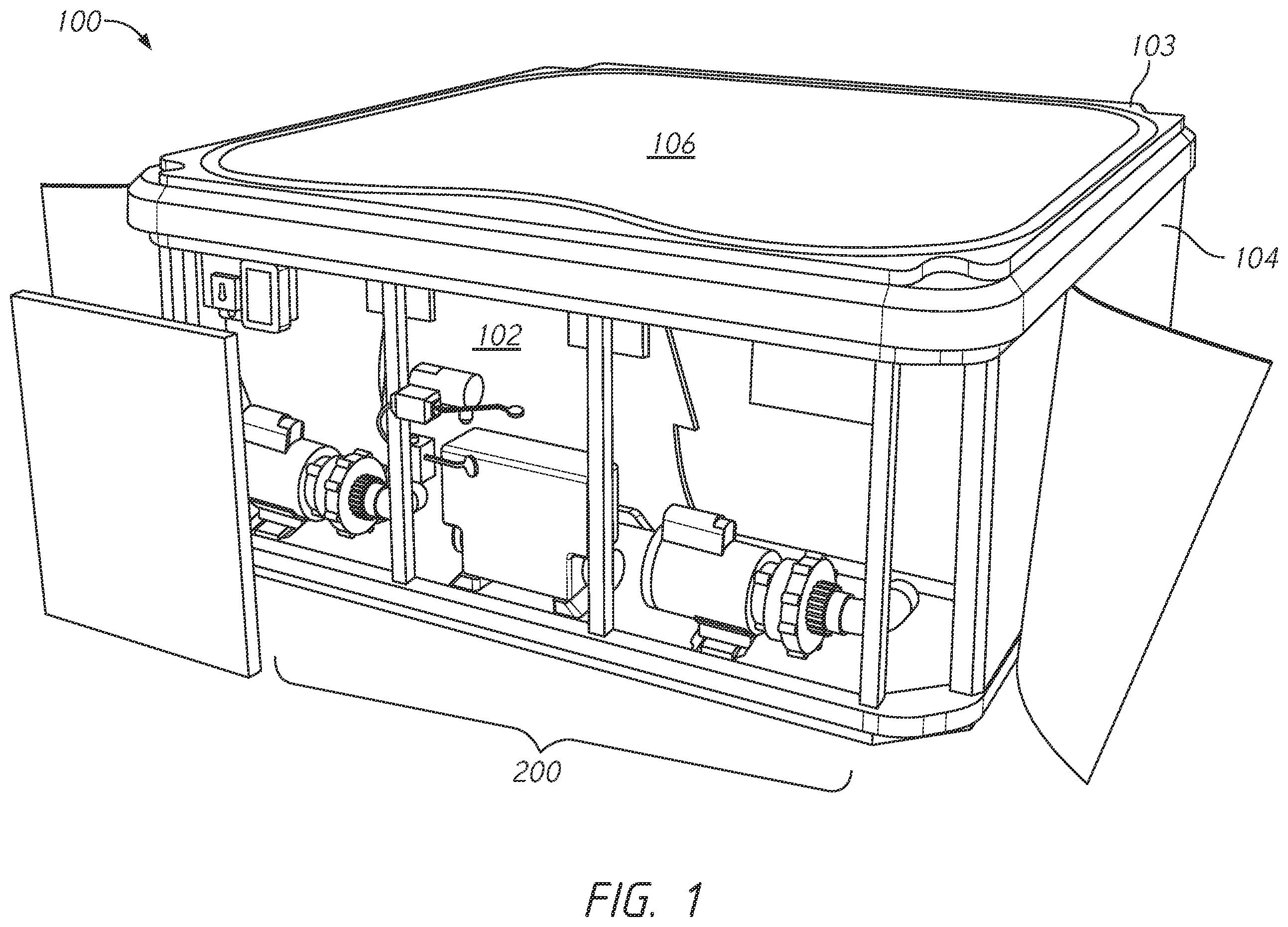 Patent US12345068 — Self-maintaining hot tub or spa — Figure 1