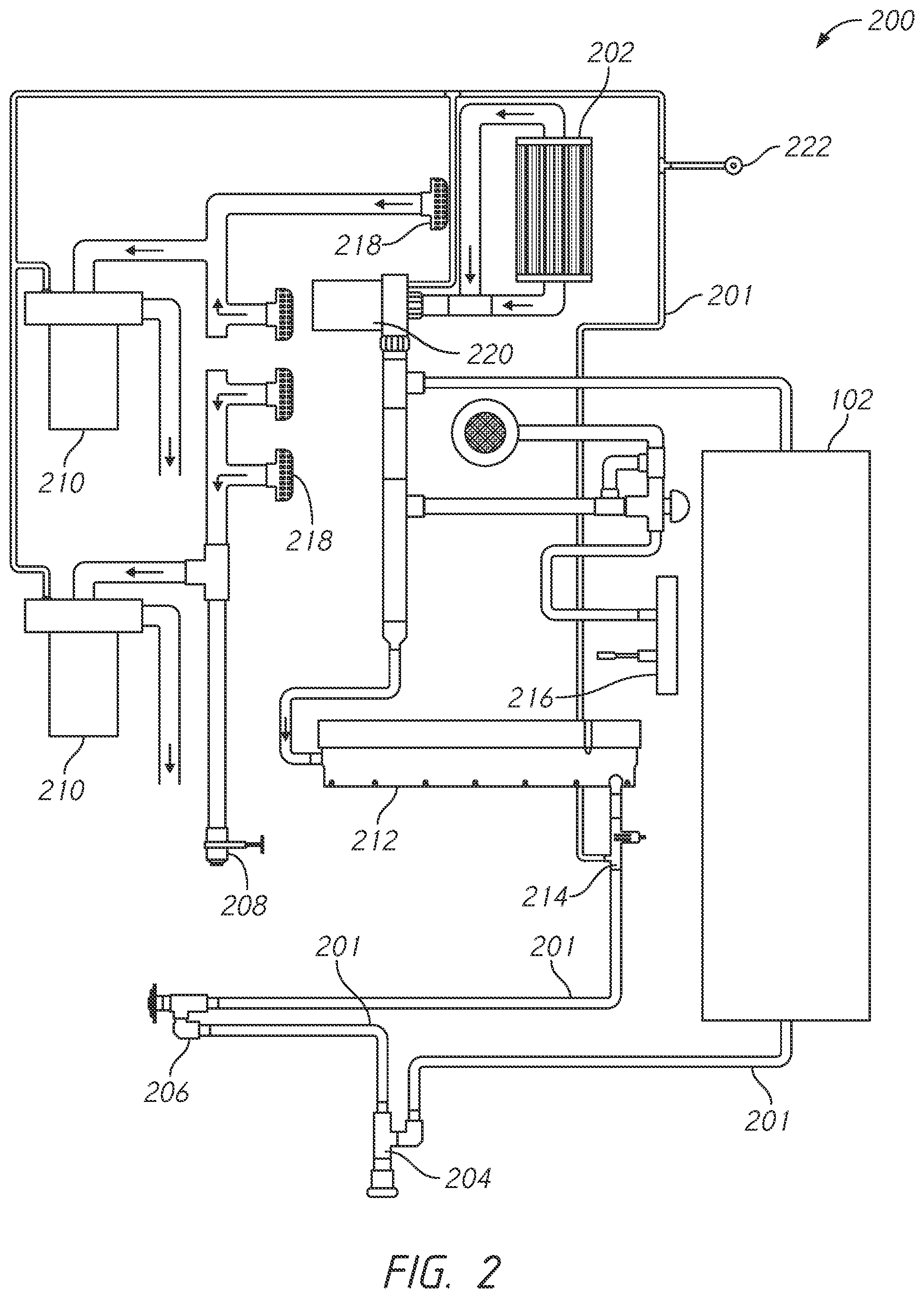 Patent US12345068 Figure 2 – Self-maintaining hot tub or spa