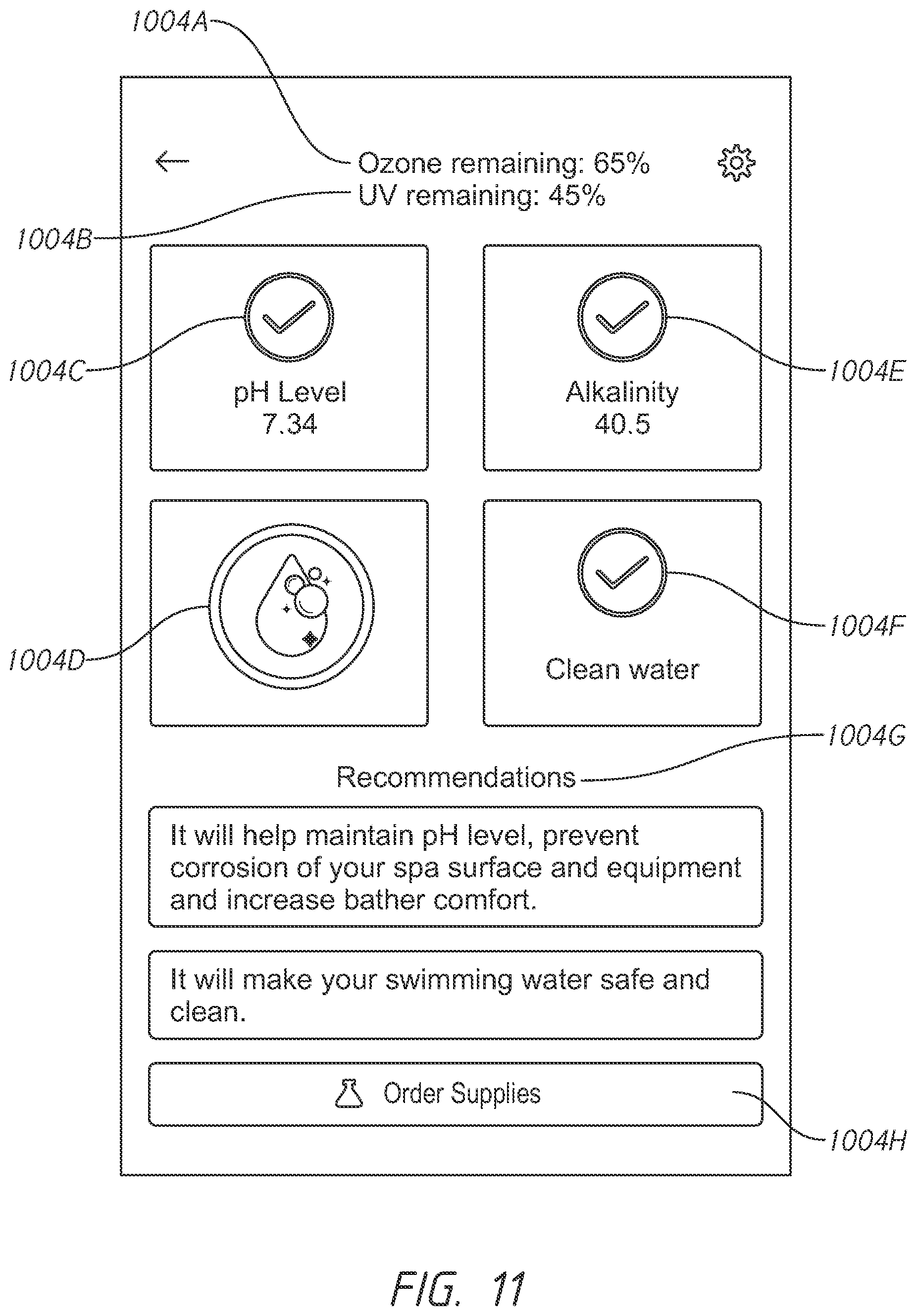 Patent US12345068 Figure 11 – Self-maintaining hot tub or spa