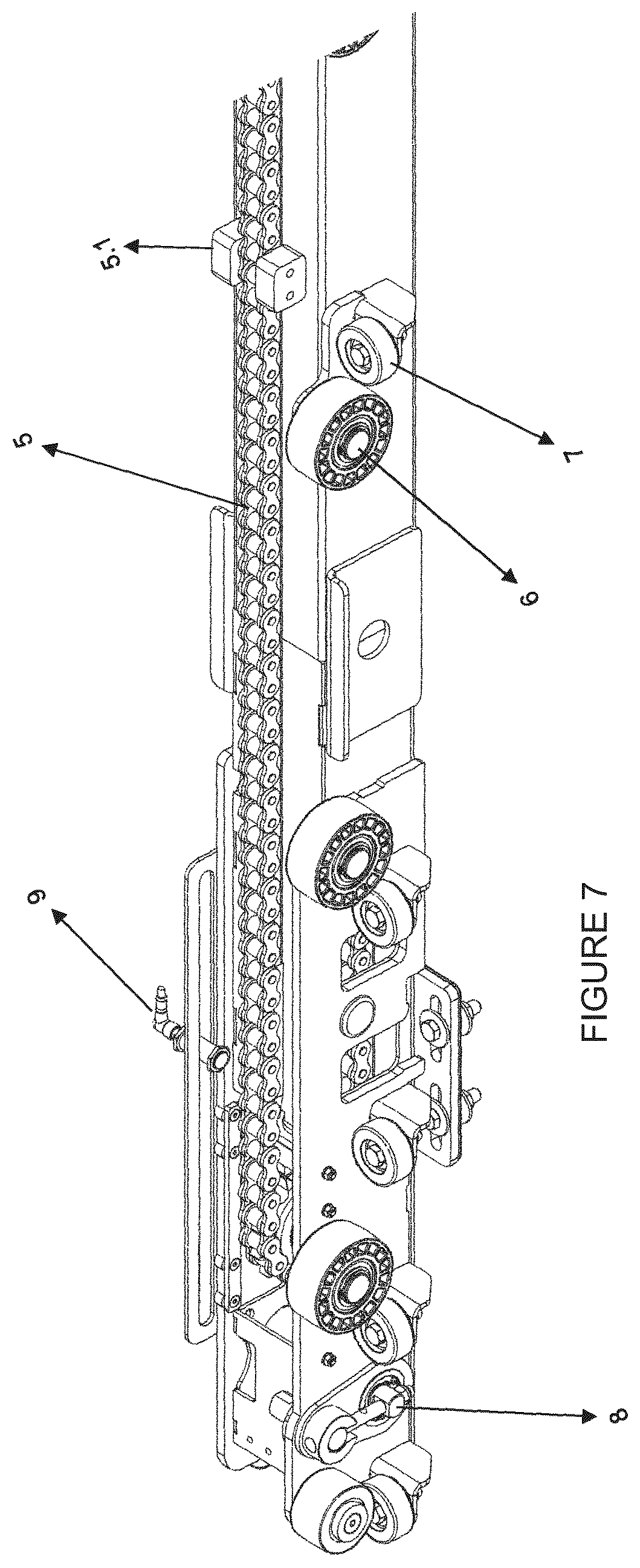 Patent US12345071 Figure 7 – Automated parking floor conveyor systems