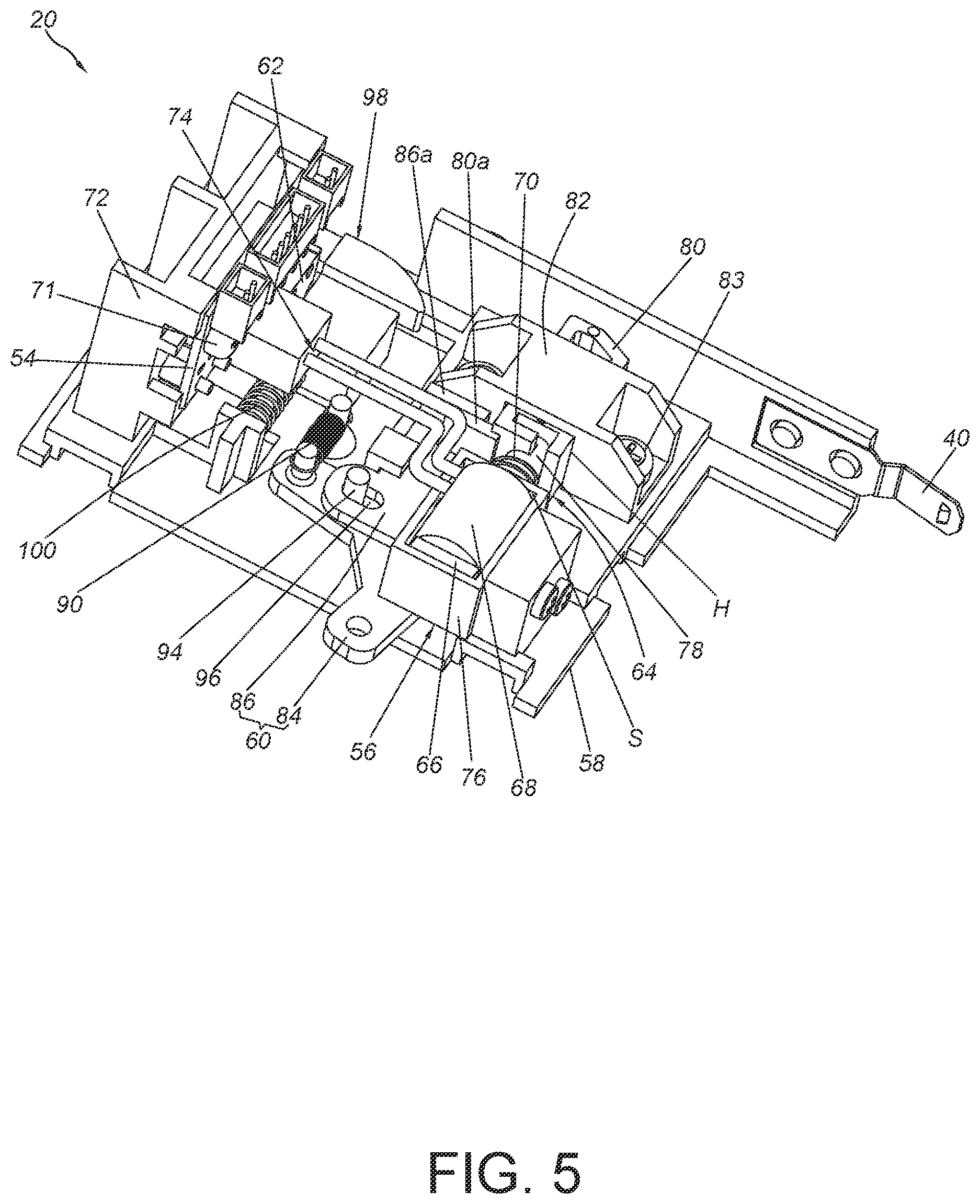 Patent US12345073 Figure 5 – Electronic lock