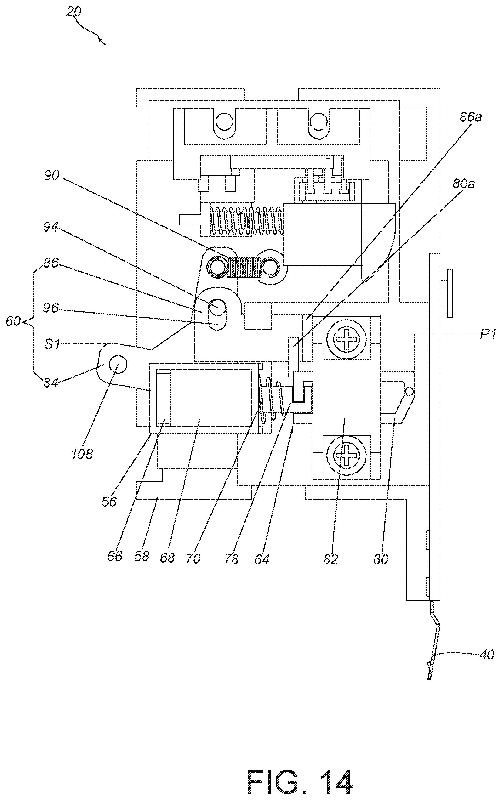 Patent US12345073 Figure 14 – Electronic lock