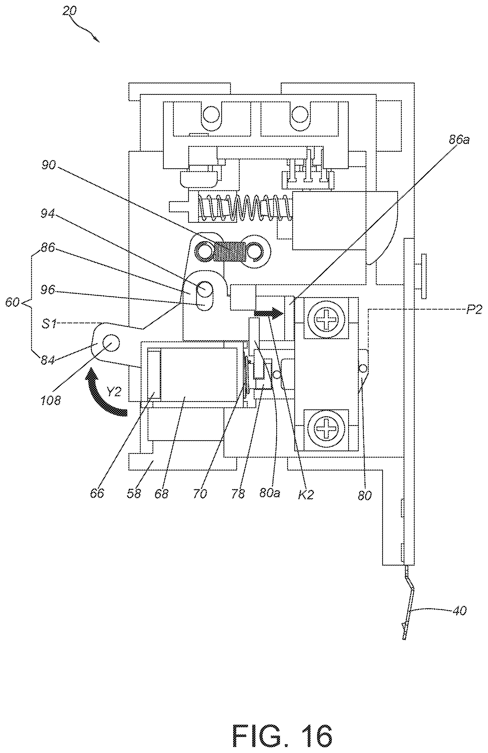 Patent US12345073 Figure 16 – Electronic lock