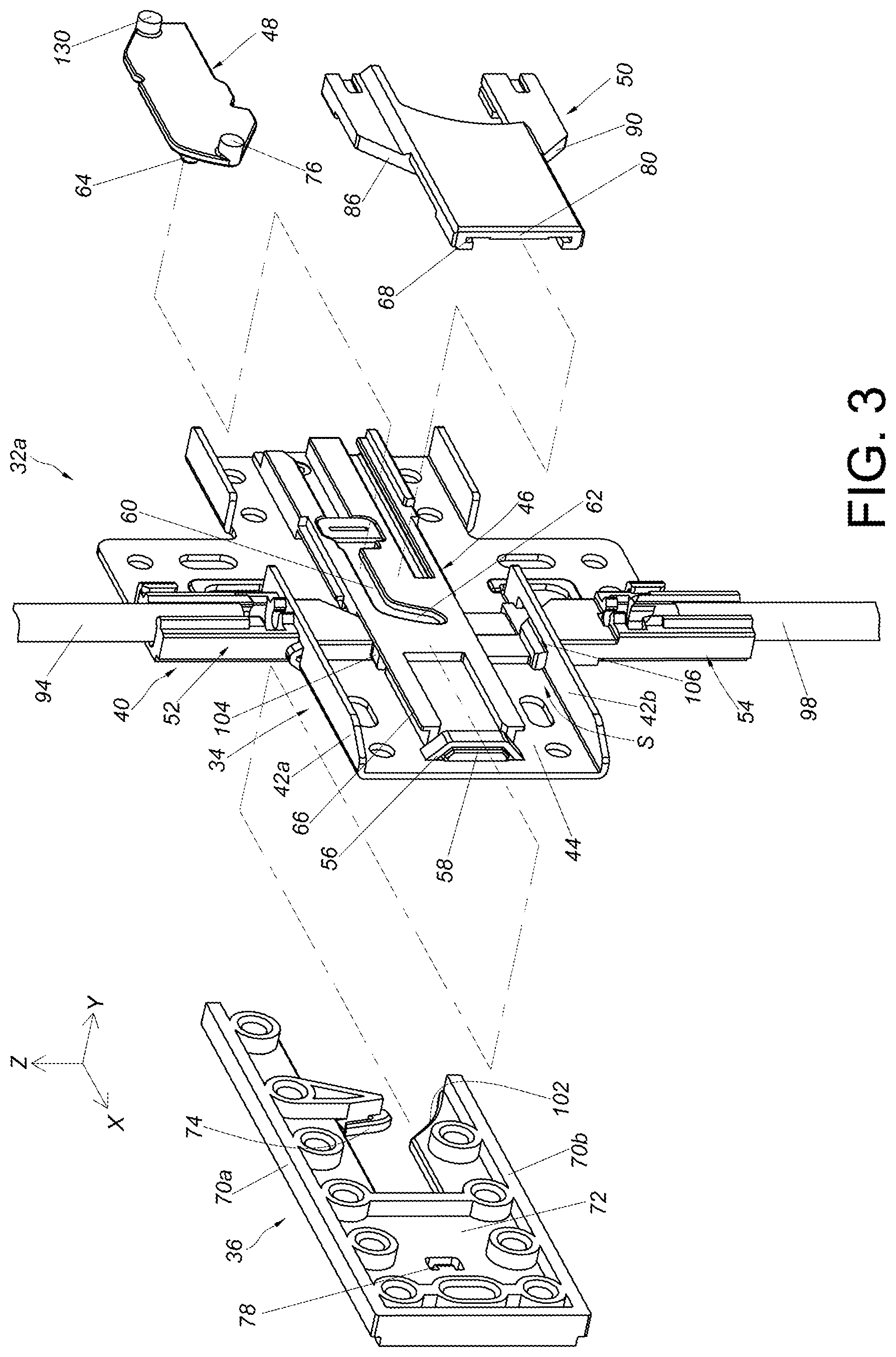 Patent US12345075 Figure 3 – Furniture assembly and interlock kit thereof