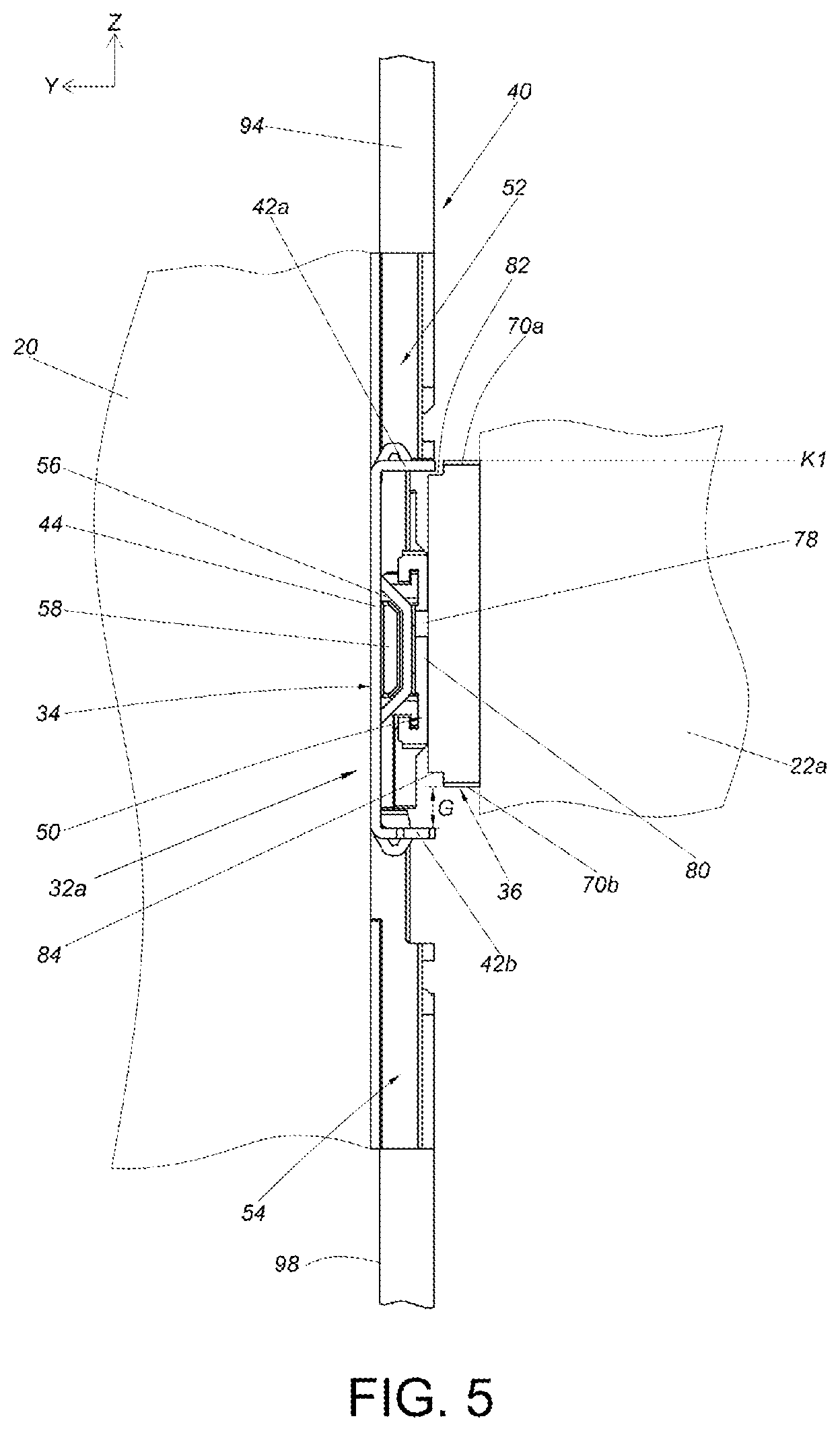 Patent US12345075 Figure 5 – Furniture assembly and interlock kit thereof