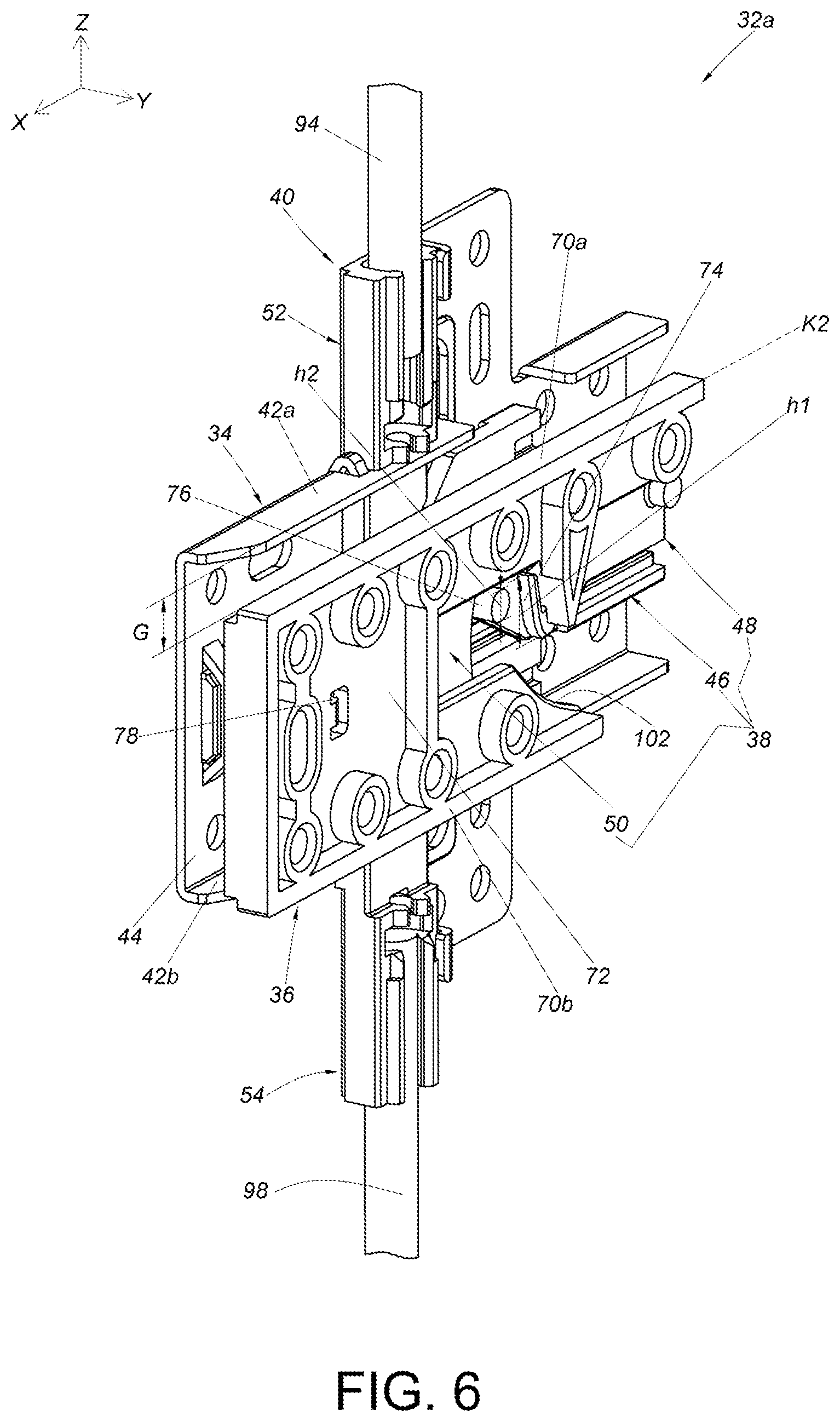 Patent US12345075 Figure 6 – Furniture assembly and interlock kit thereof