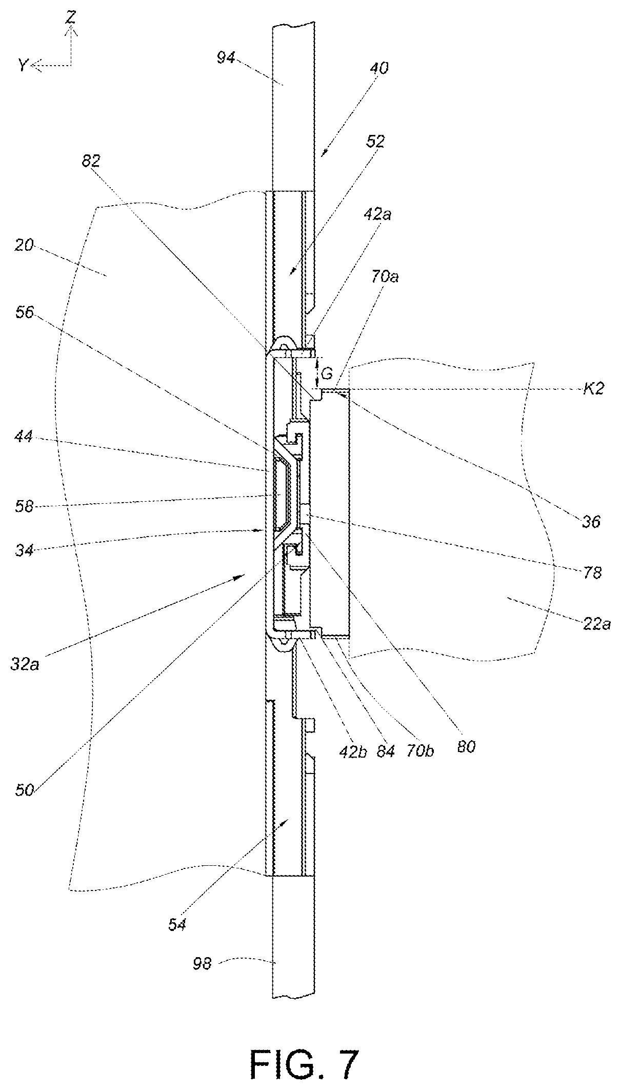 Patent US12345075 Figure 7 – Furniture assembly and interlock kit thereof