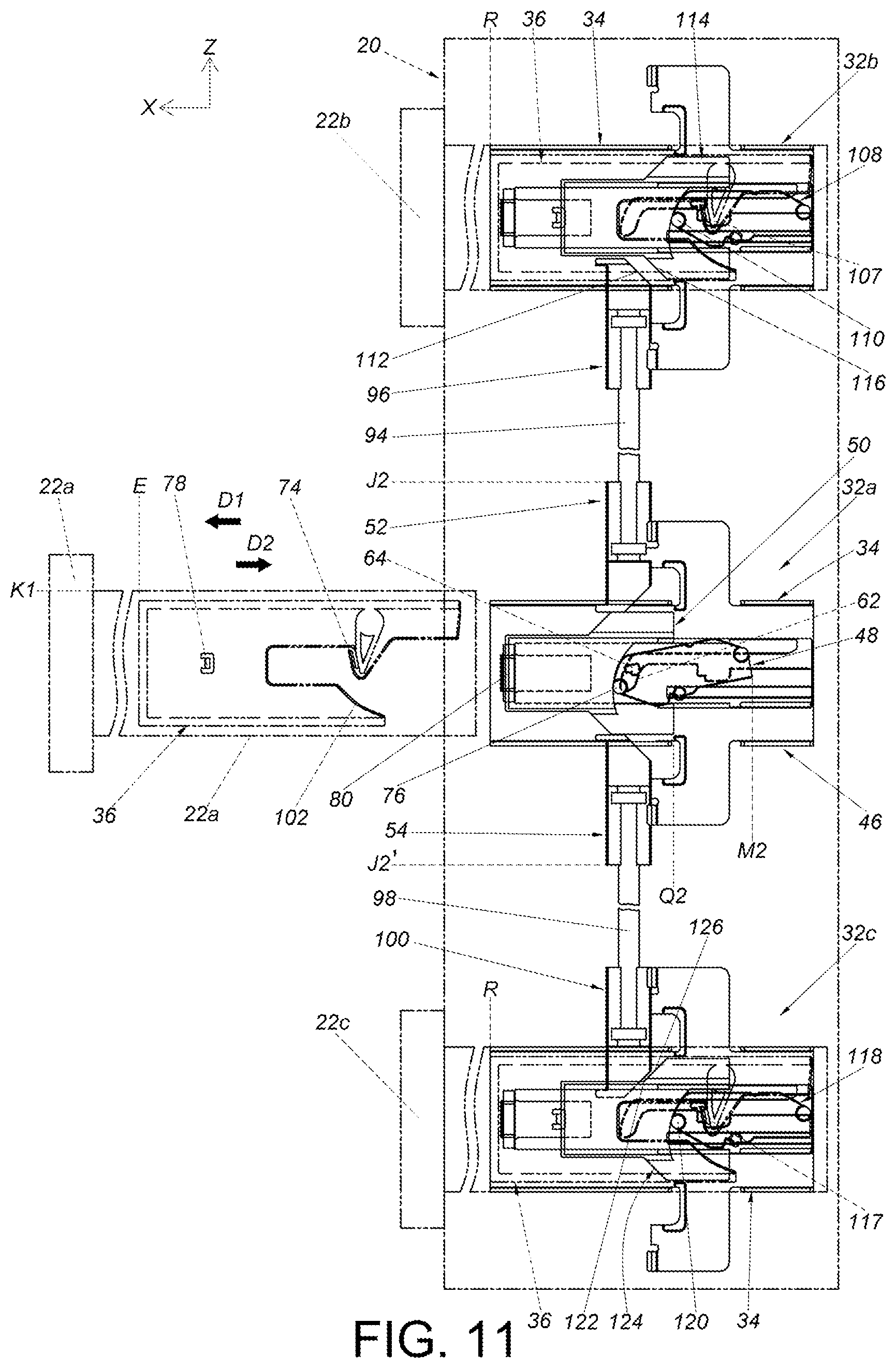 Patent US12345075 Figure 11 – Furniture assembly and interlock kit thereof